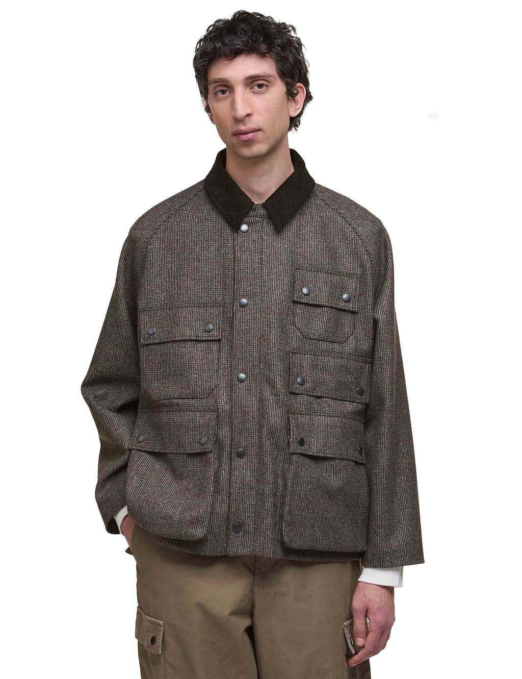 Editor Wool Jacket - Olive Check