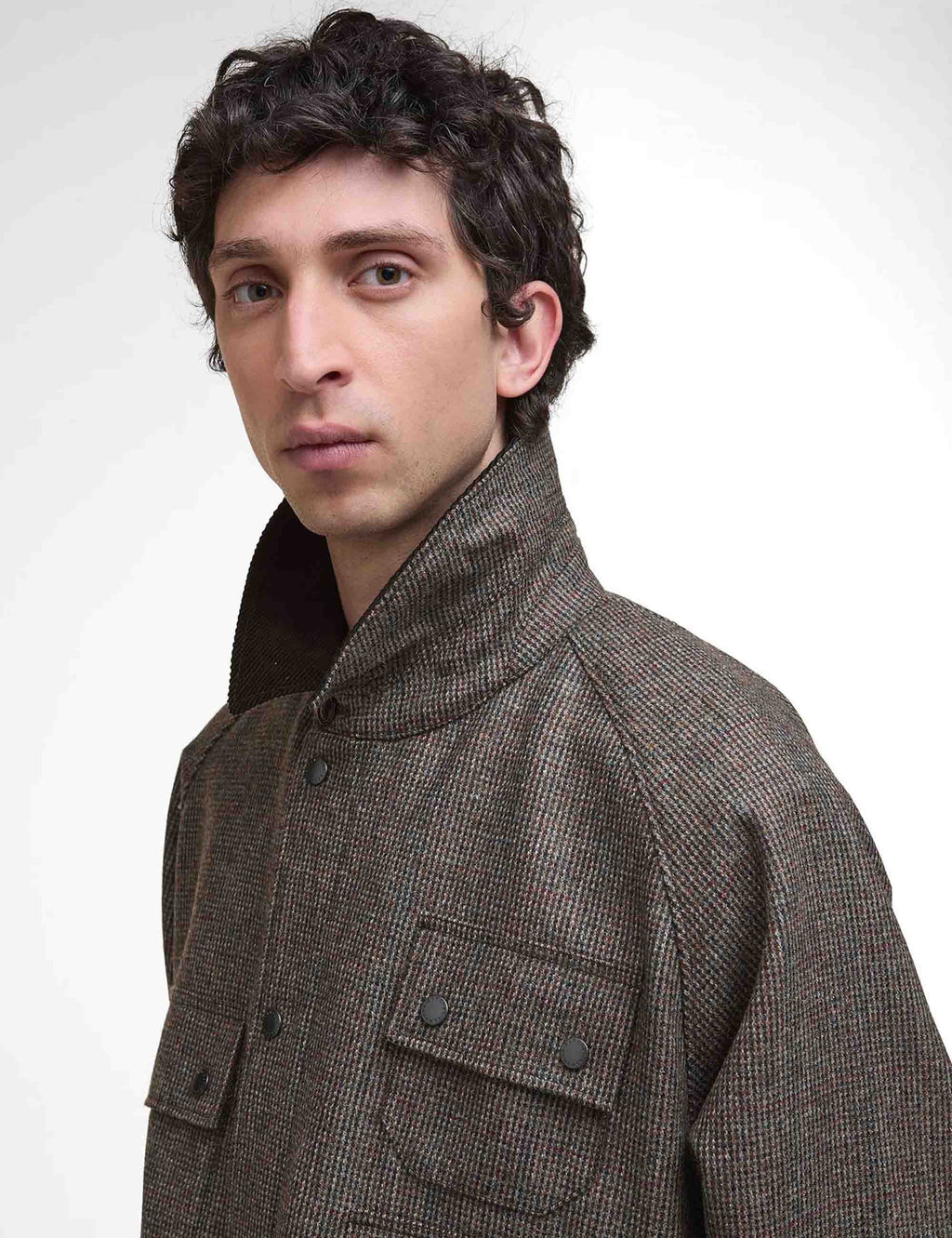 Editor Wool Jacket - Olive Check