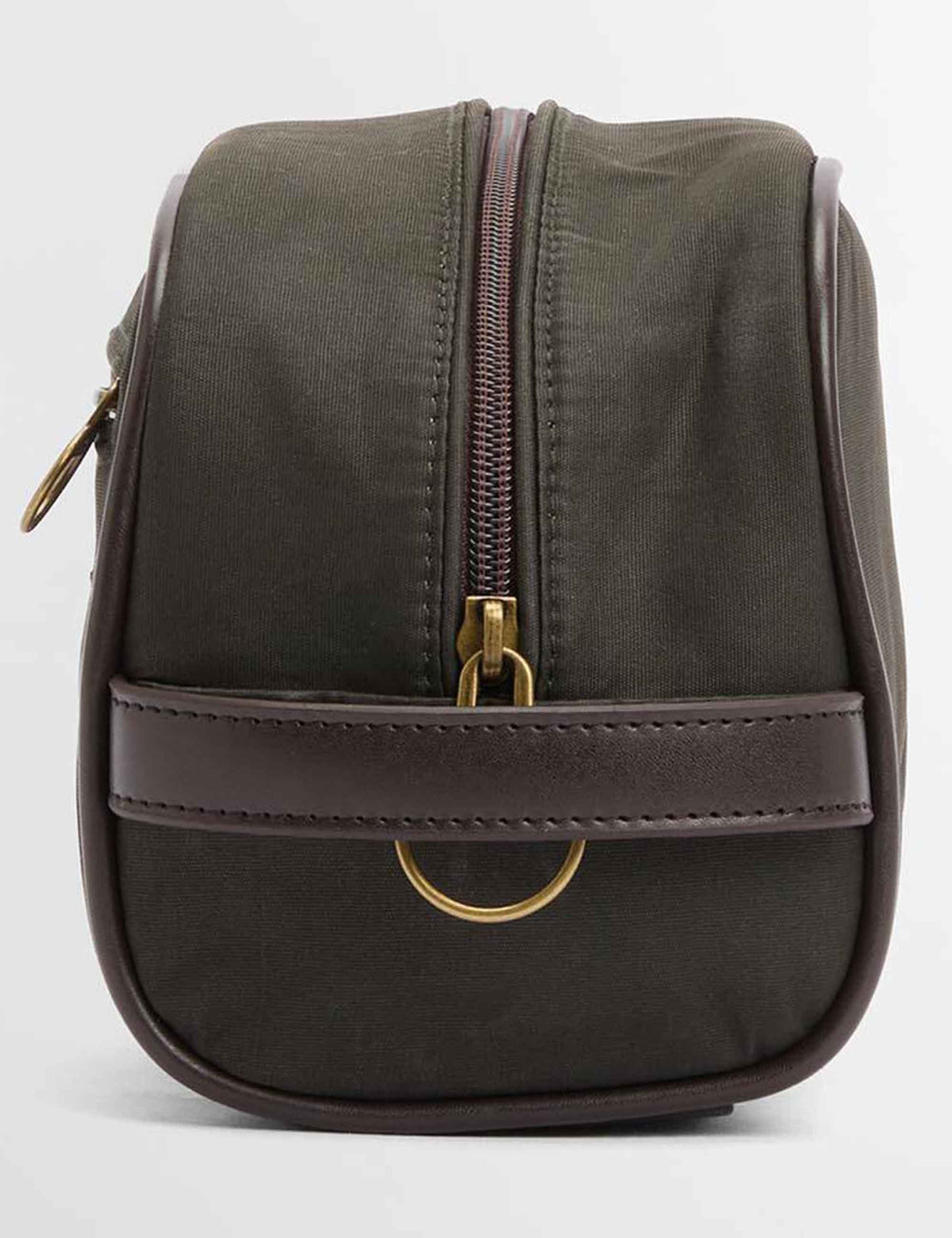 Barbour Wax Washbag - Olive/Beacon