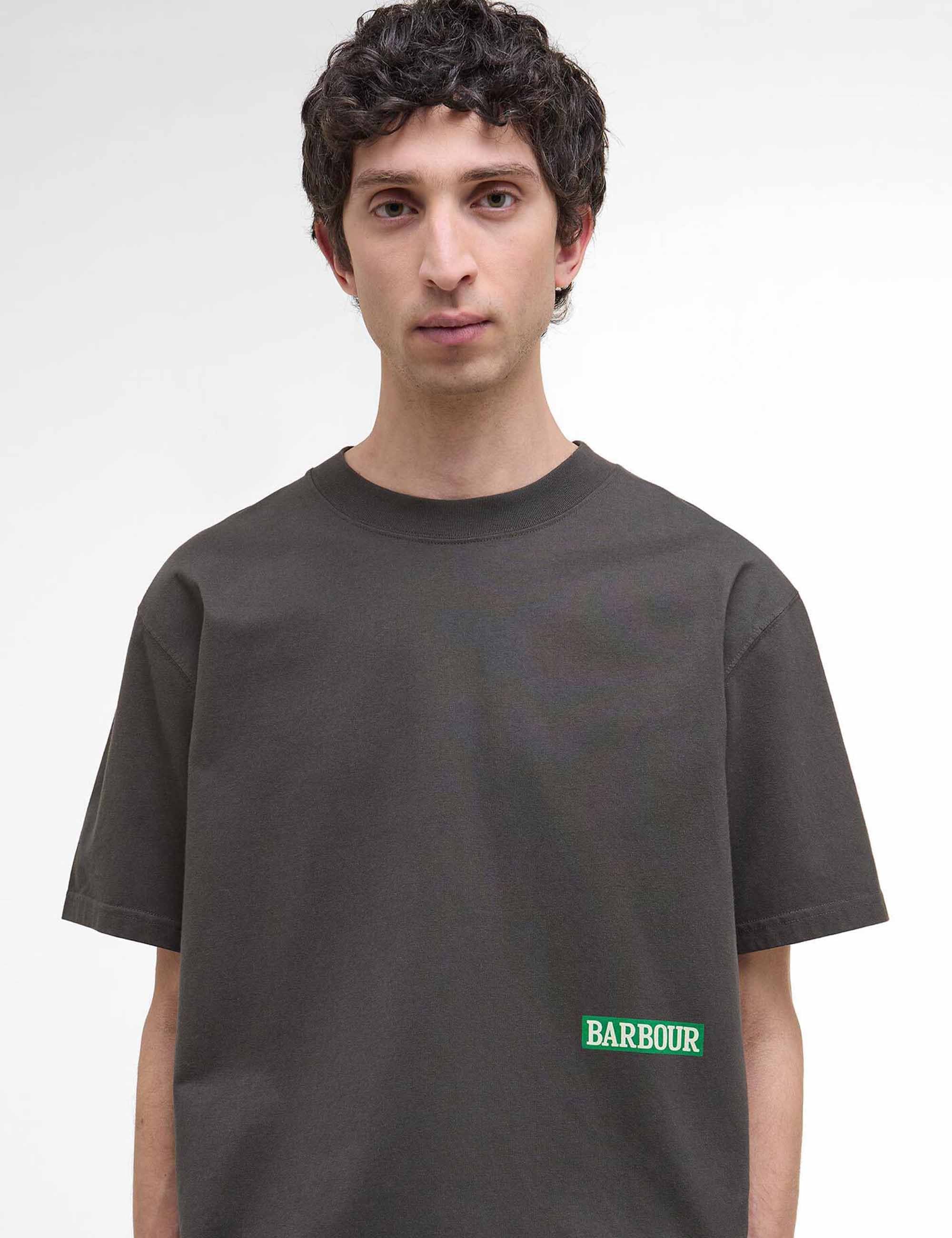 Barbour Mr Solway Oversized T-Shirt - Olive Ink