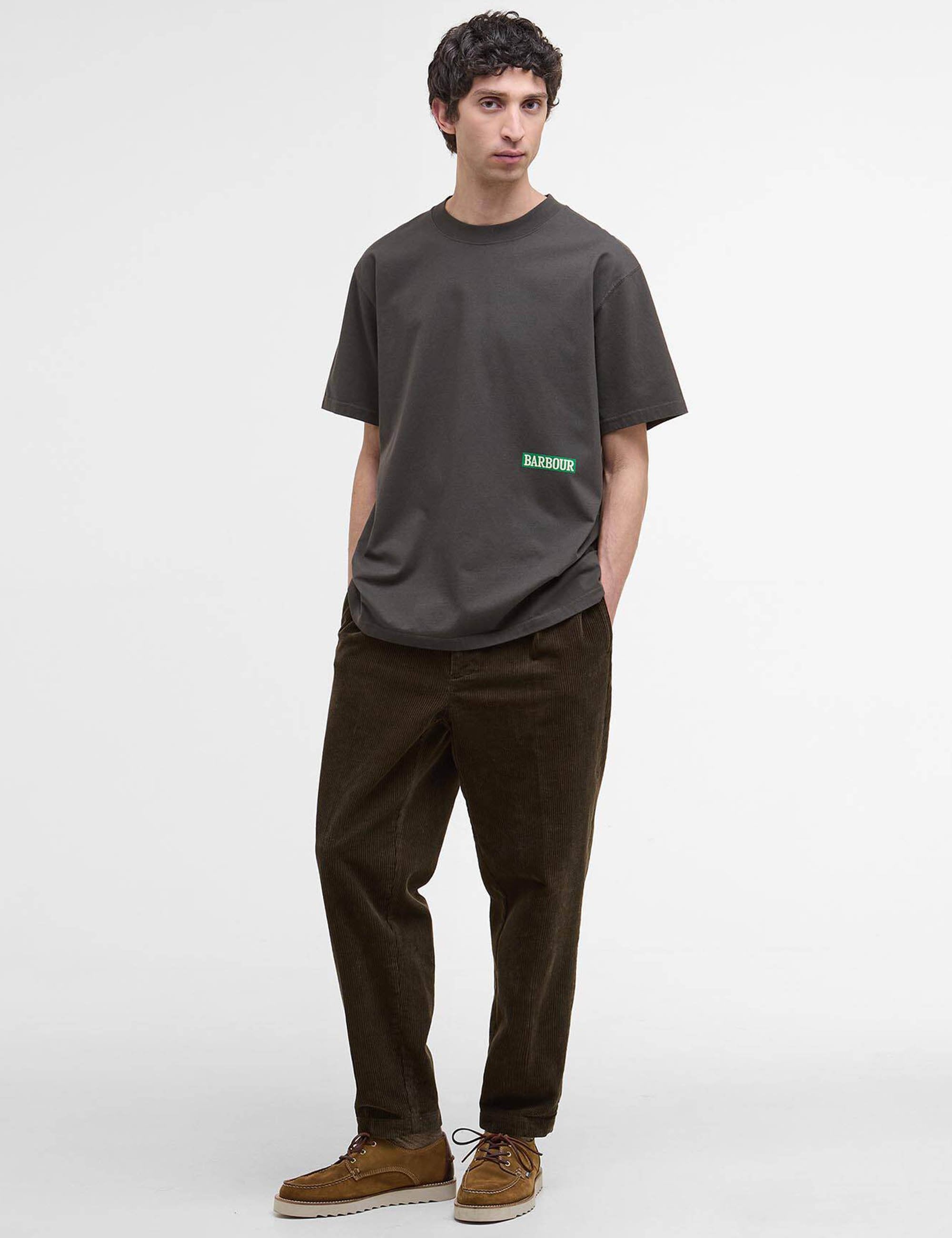 Barbour Mr Solway Oversized T-Shirt - Olive Ink