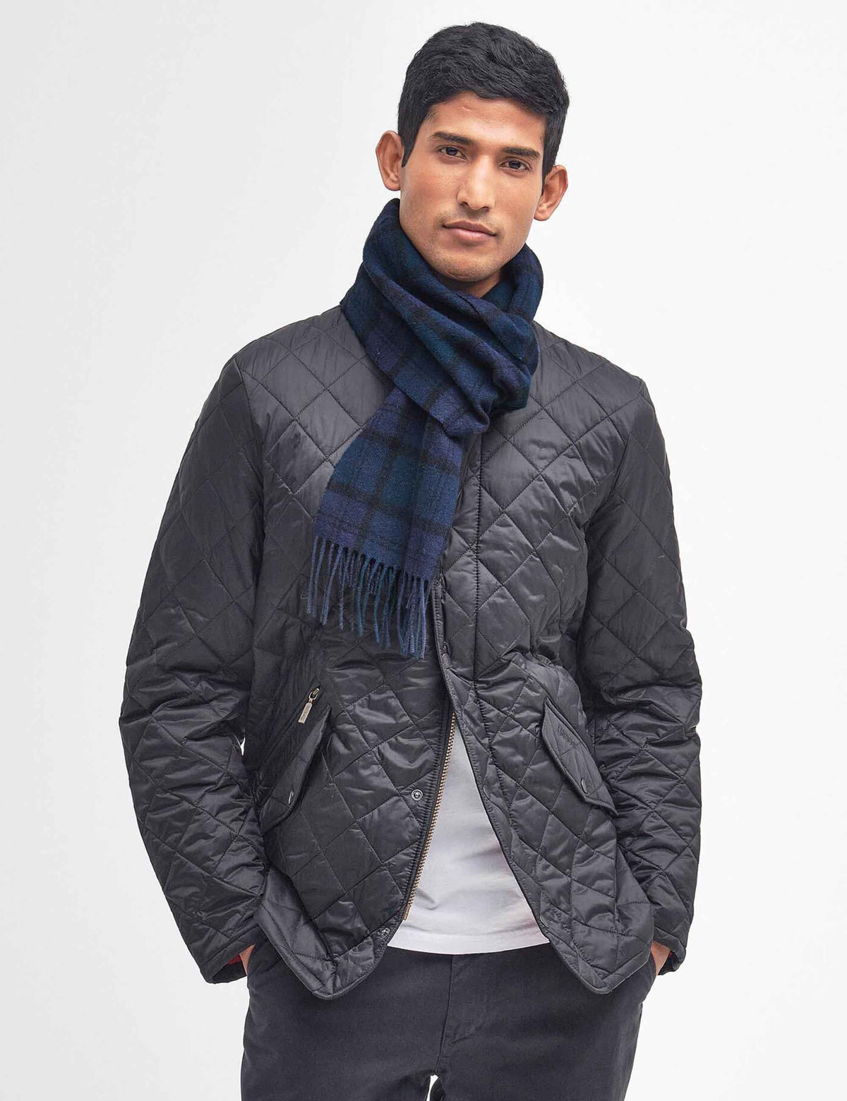Barbour Tartan Lambswool Scarf - Black Watch