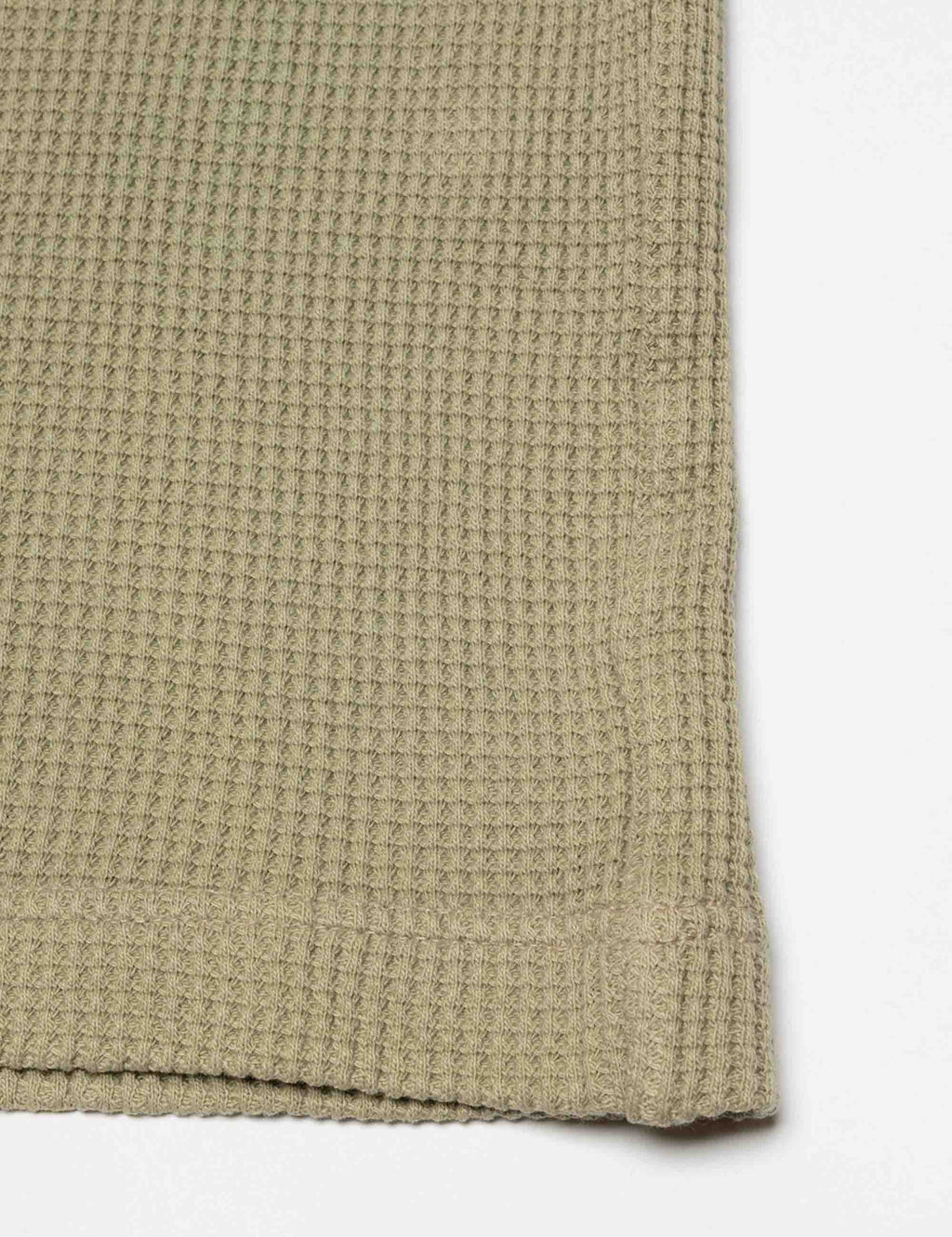 Henley Waffle Long Sleeve Top - Desert