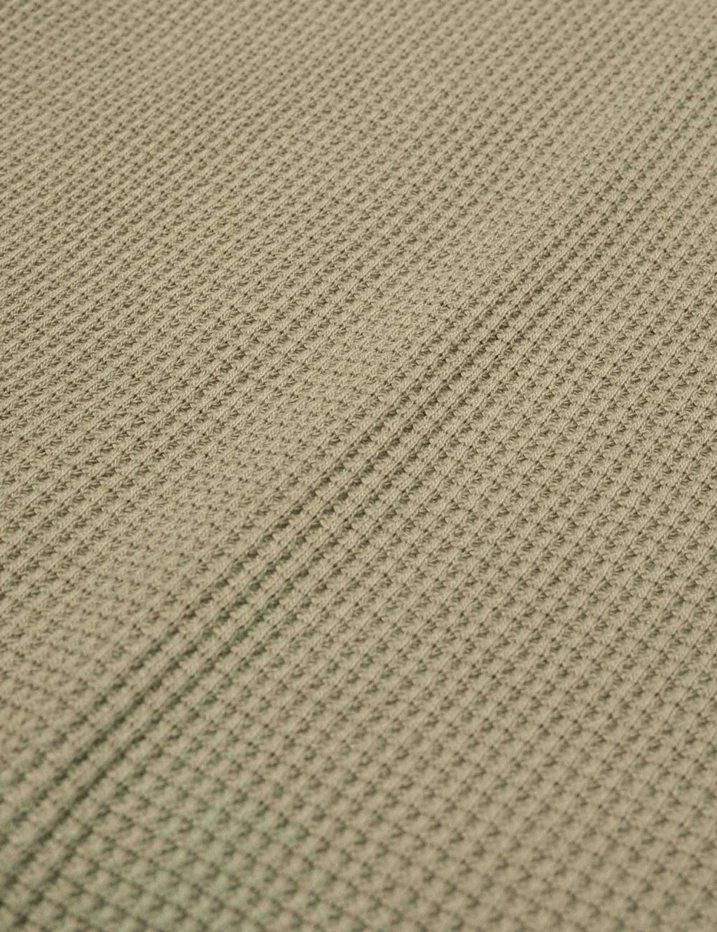 Henley Waffle Long Sleeve Top - Desert
