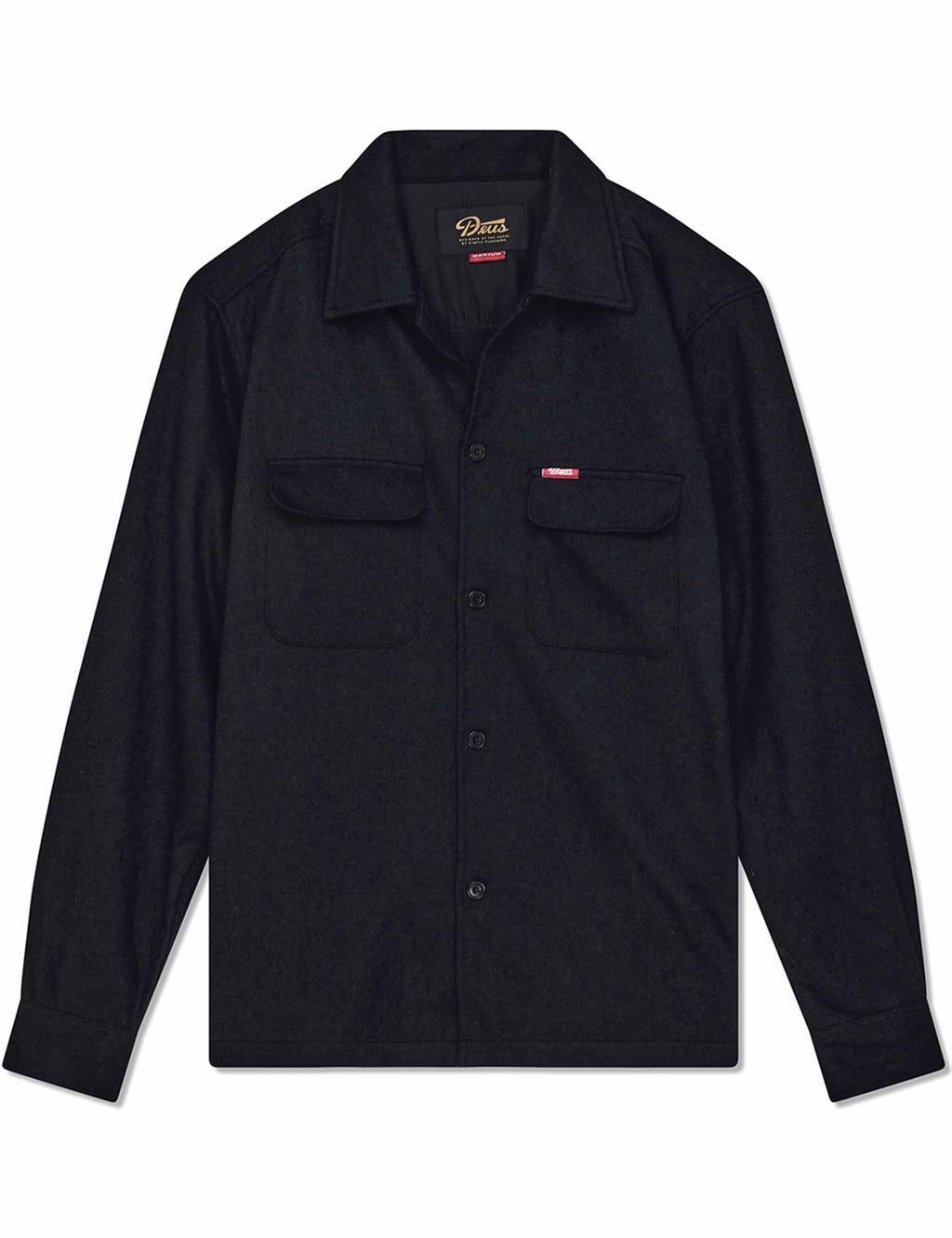 Clayton Wool Shirt - Black