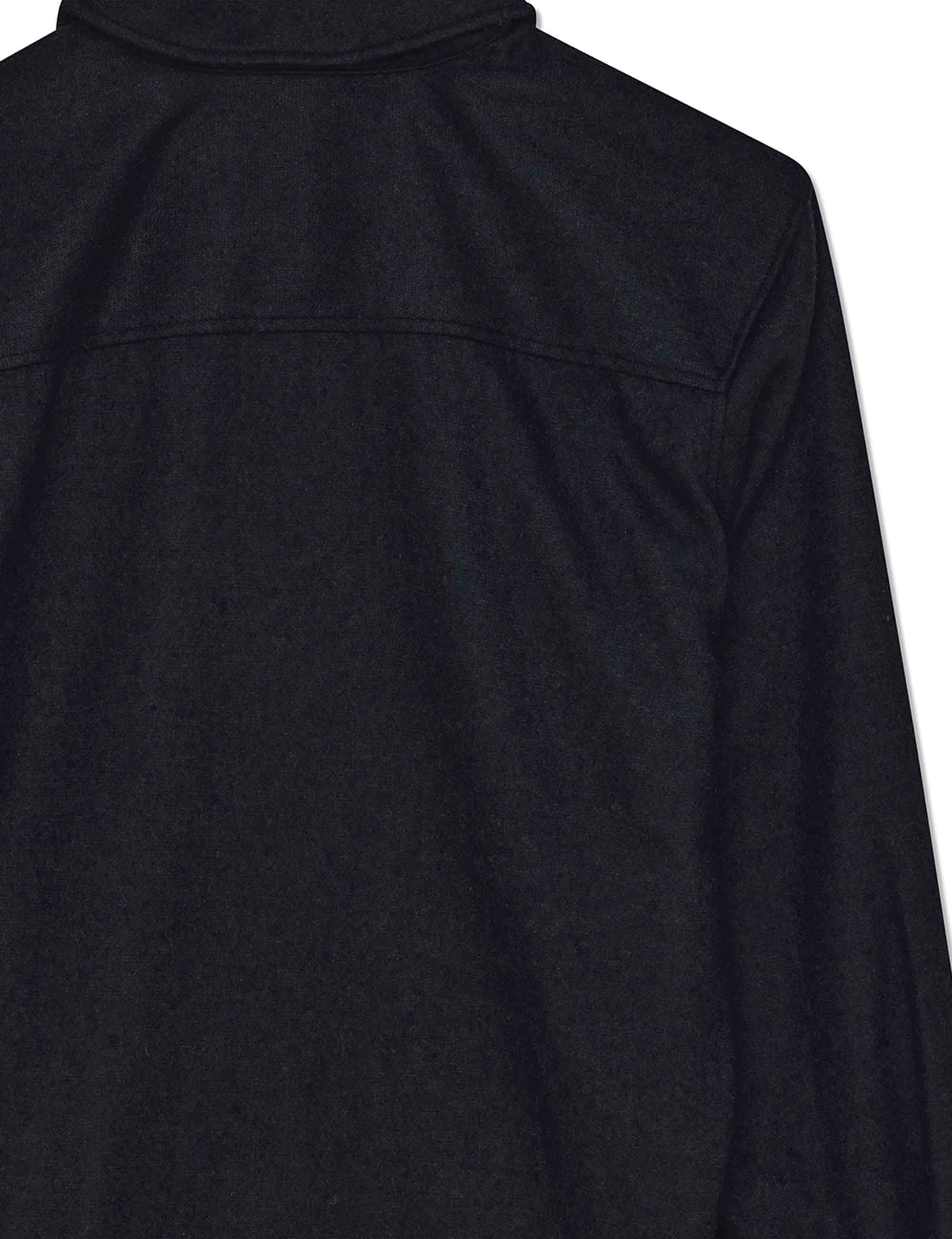 Clayton Wool Shirt - Black