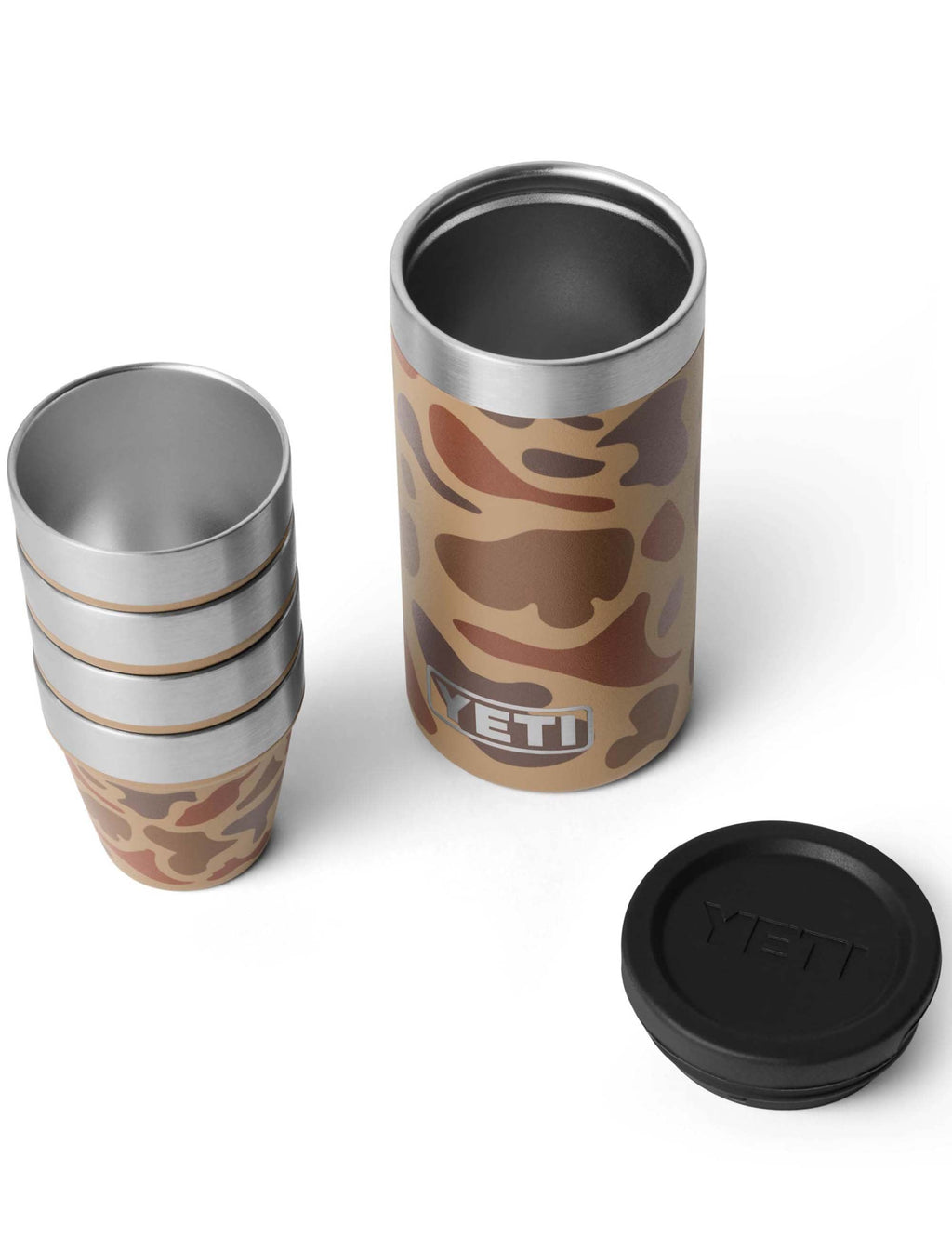 Rambler Shot Glasses w/Carrying Case - Wetlands Camo