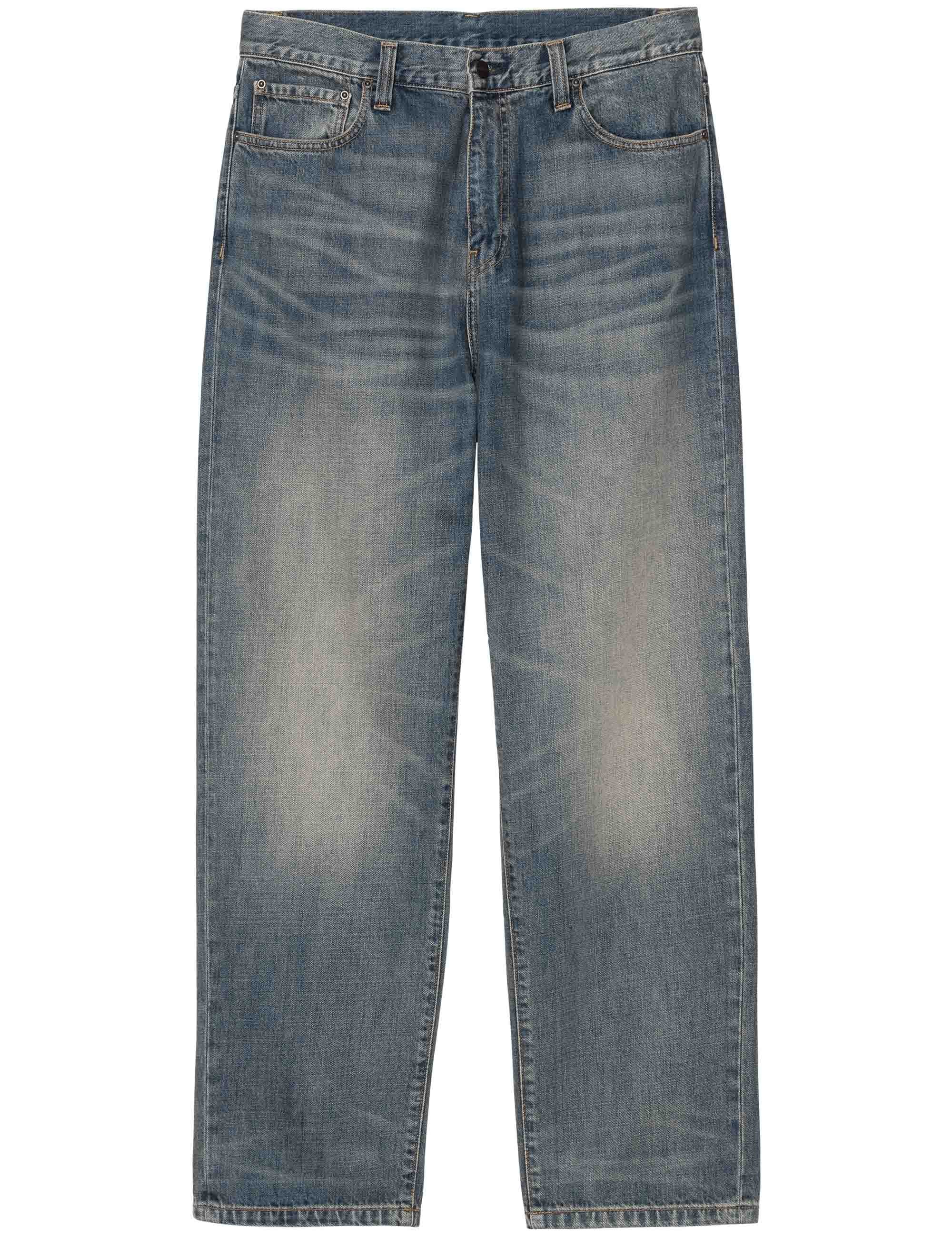 Carhartt WIP Aaron Denim Pant - Blue Worn Used Wash