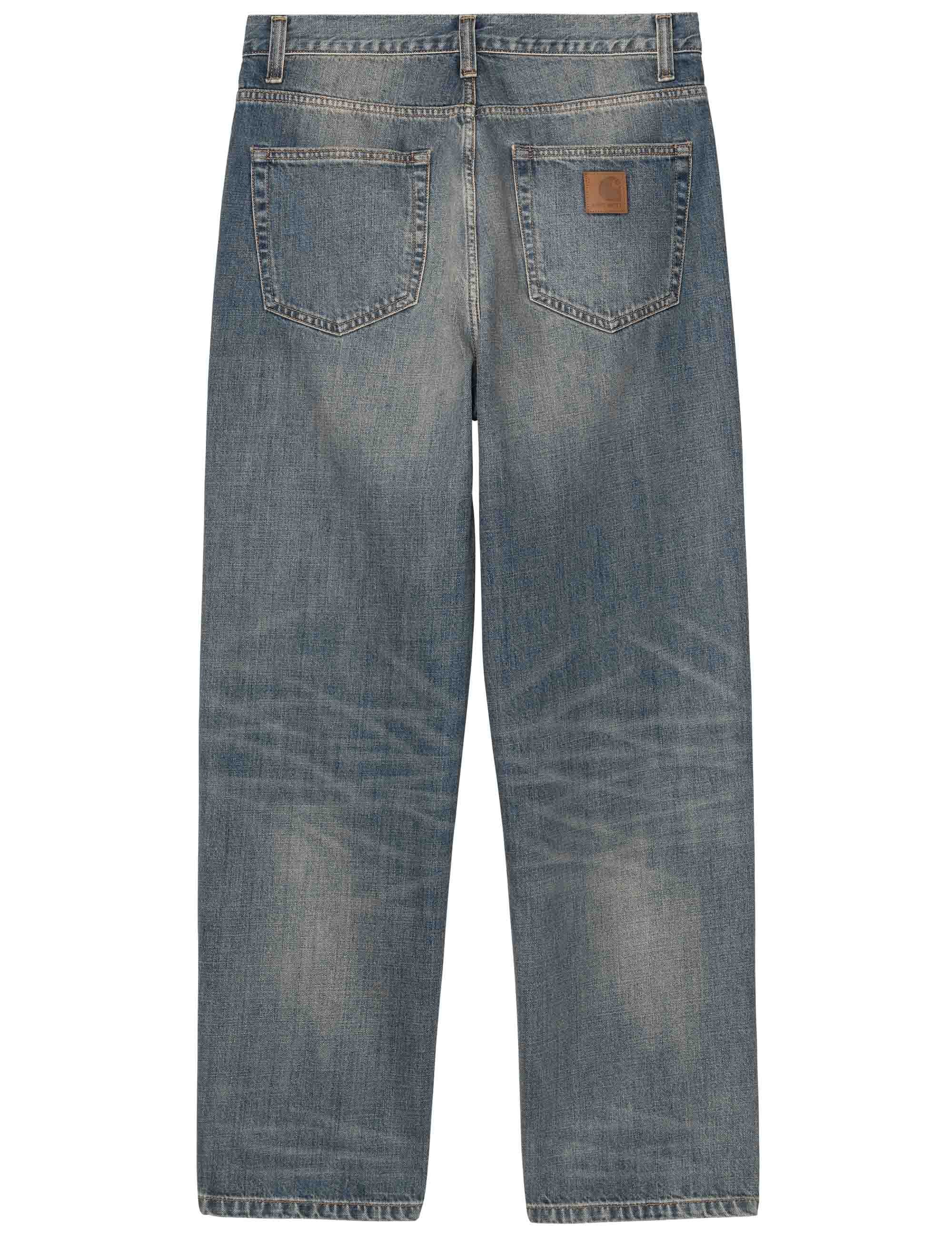 Carhartt WIP Aaron Denim Pant - Blue Worn Used Wash