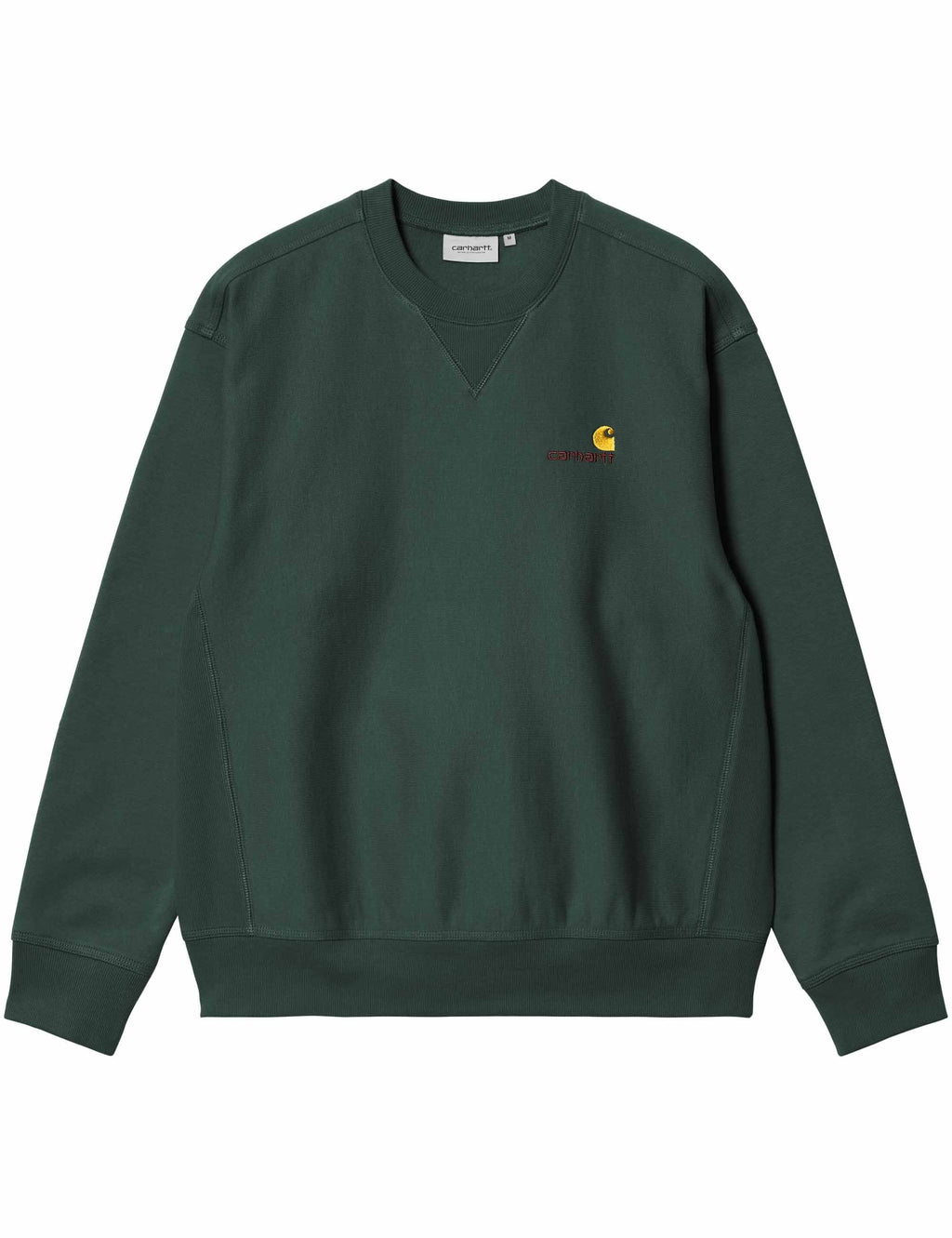 American Script Crew Sweat - Kale Green