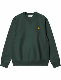 American Script Crew Sweatshirt - Kale Green