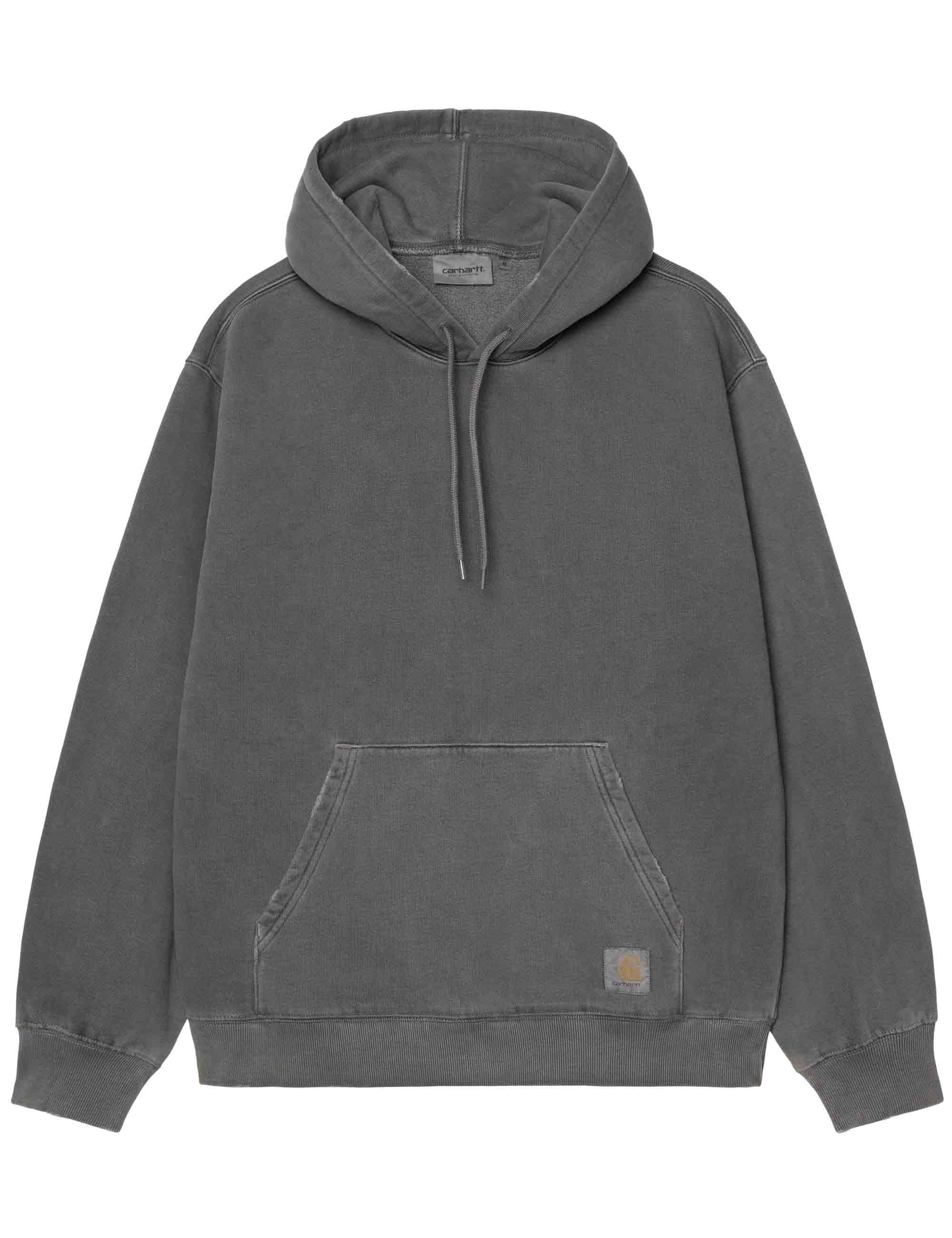 Carhartt WIP Torion Hooded Sweat - Black (Grind Wash)
