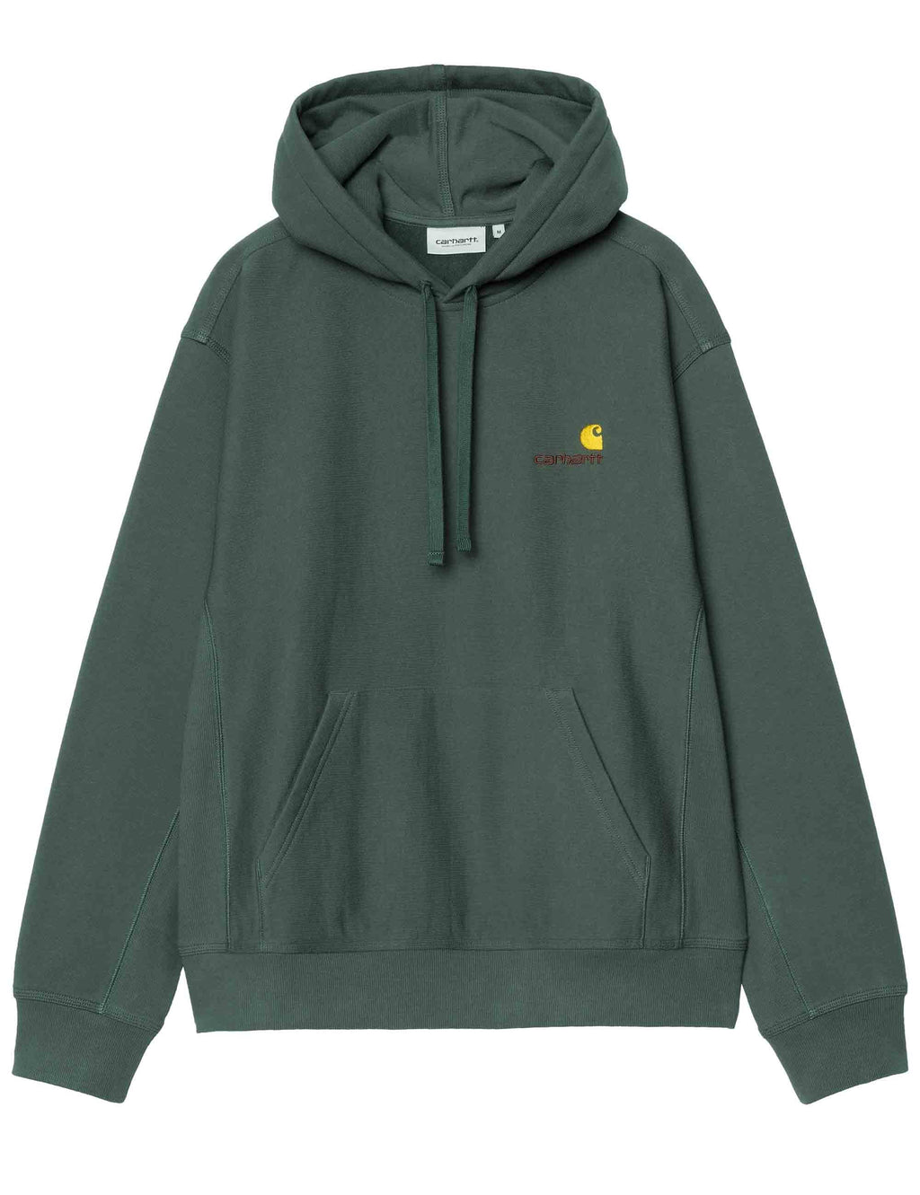 American Script Hooded Sweat - Kale Green