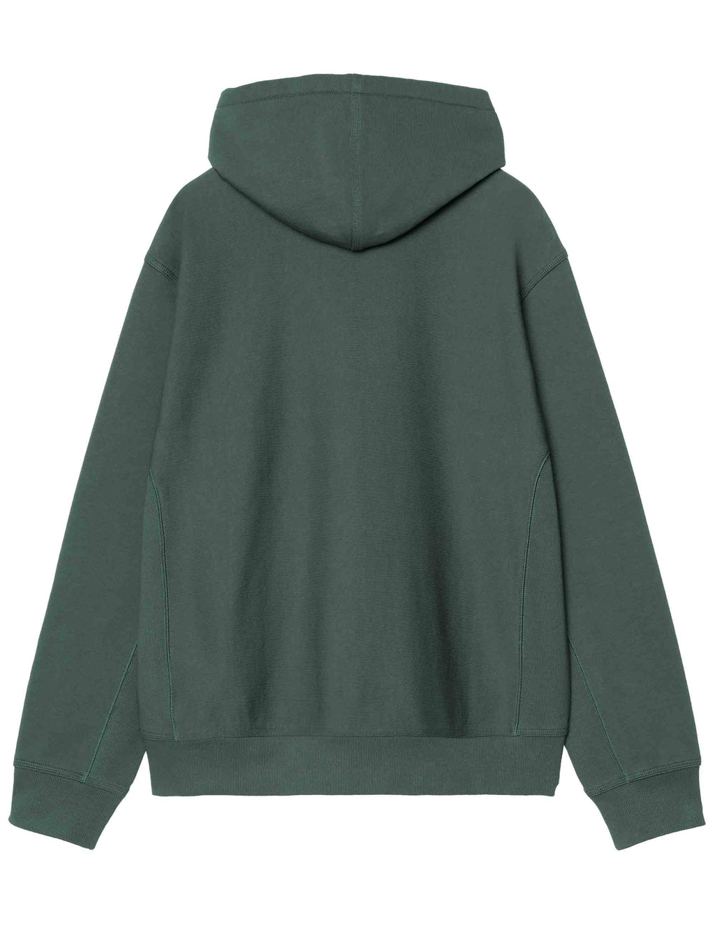 American Script Hooded Sweat - Kale Green