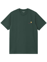 American Script T-Shirt - Kale Green