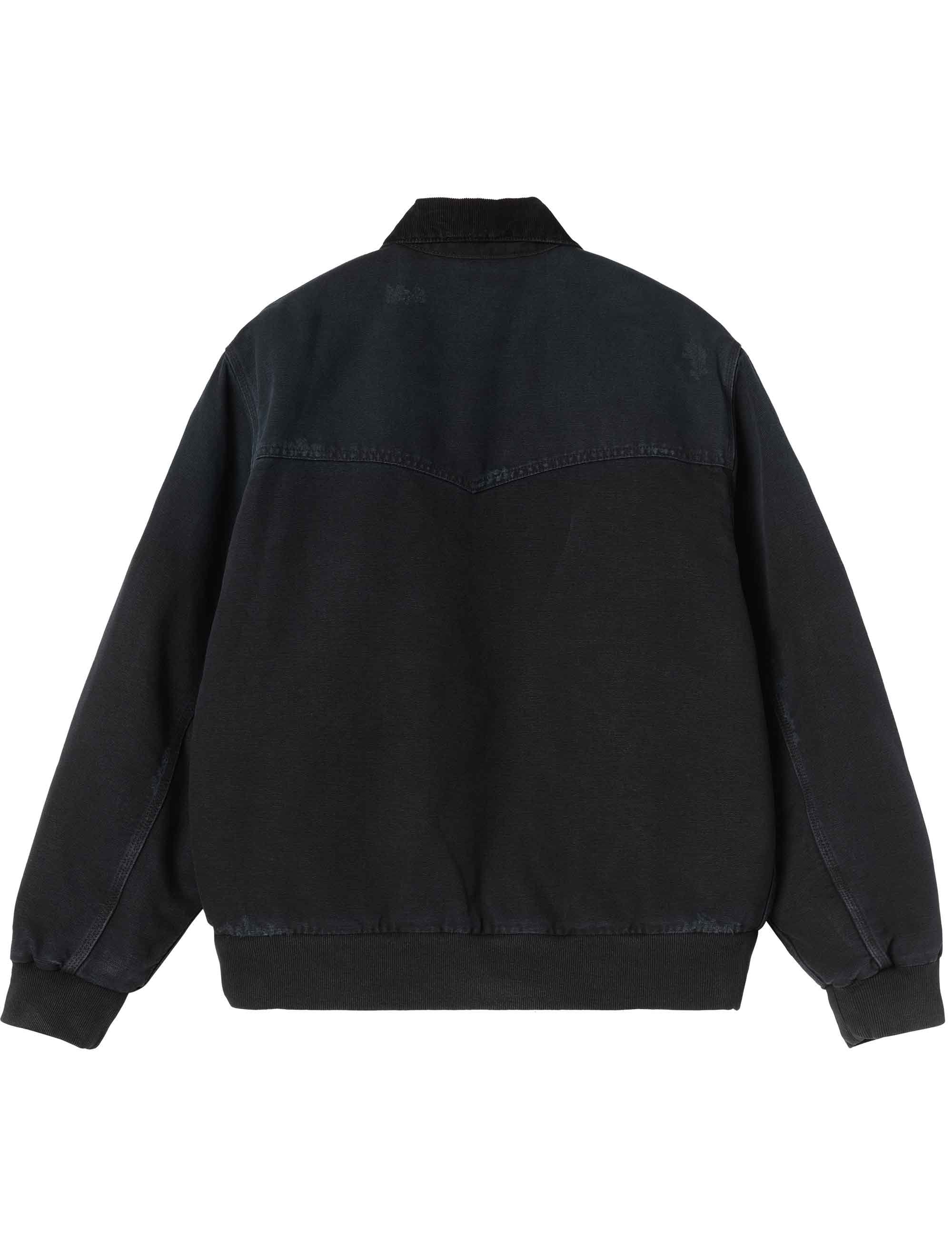 Carhartt WIP OG Santa Fe Jacket - Black/Black (Grind Wash)