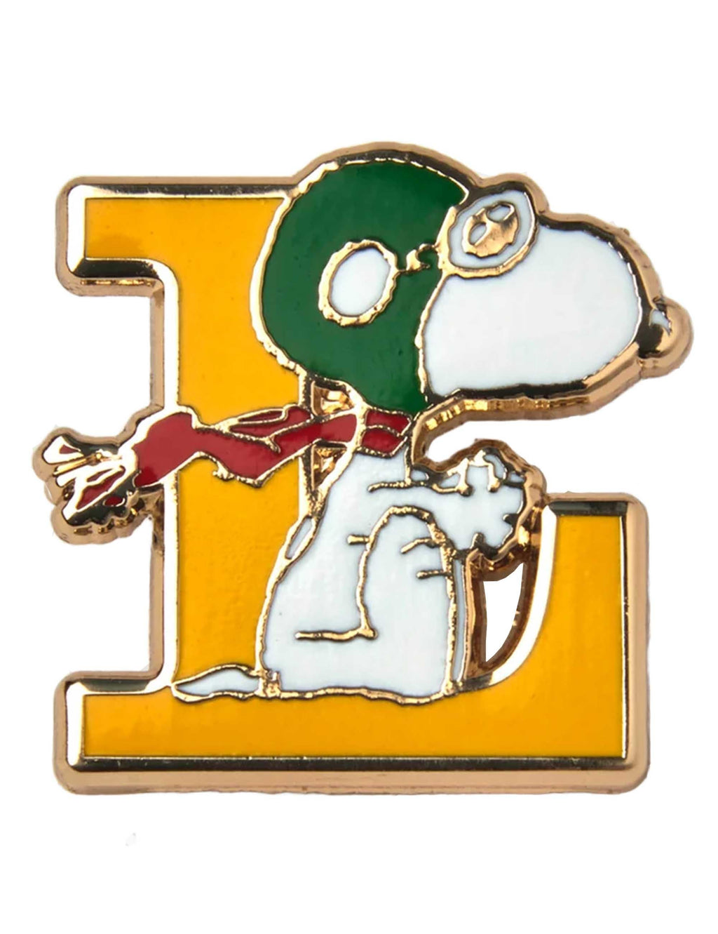 Snoopy Alphabet Enamel Pin Badge - Letter L