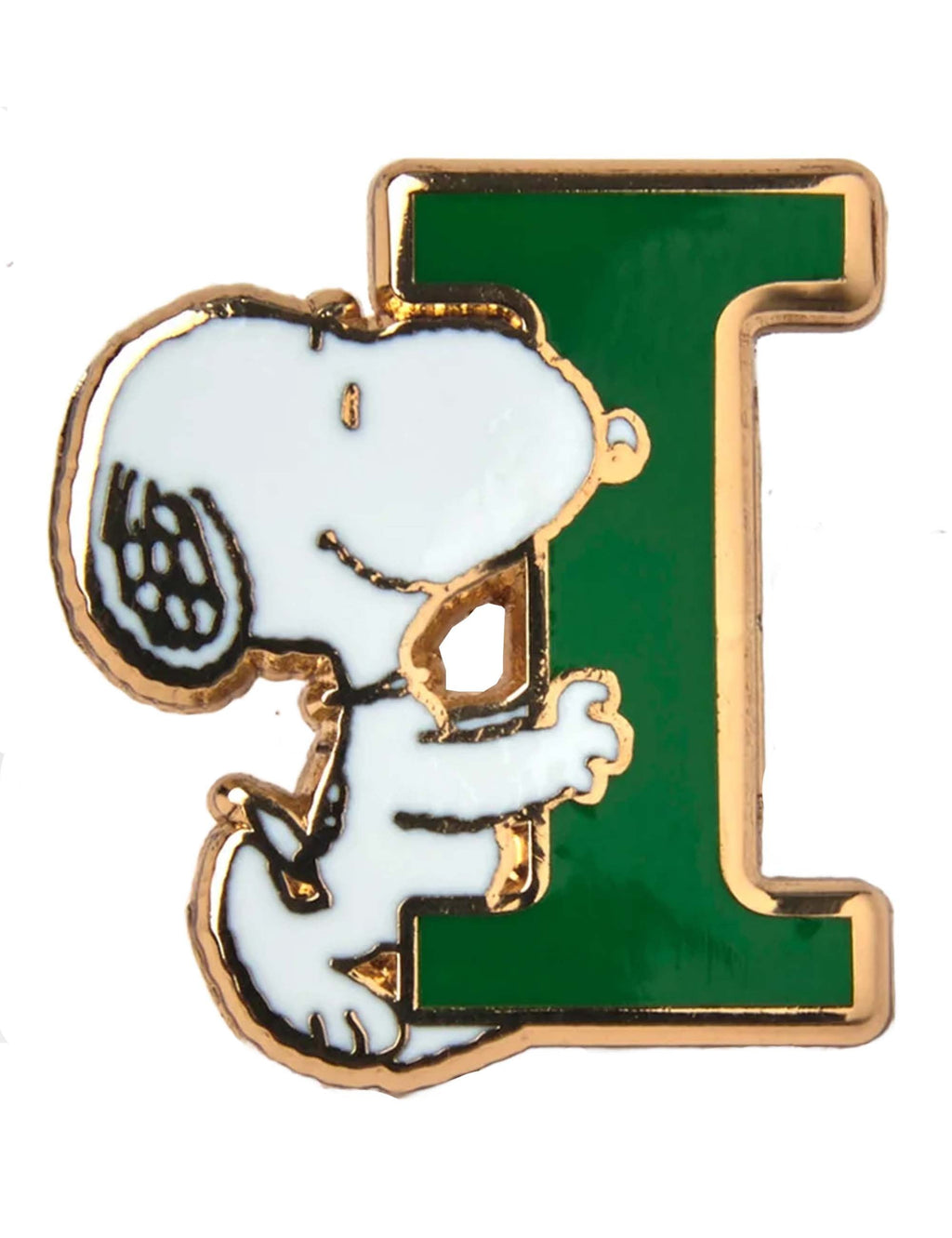 Snoopy Alphabet Enamel Pin Badge - Letter I