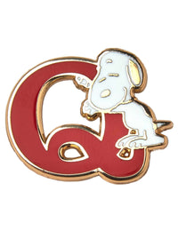 Snoopy Alphabet Enamel Pin Badge - Letter Q