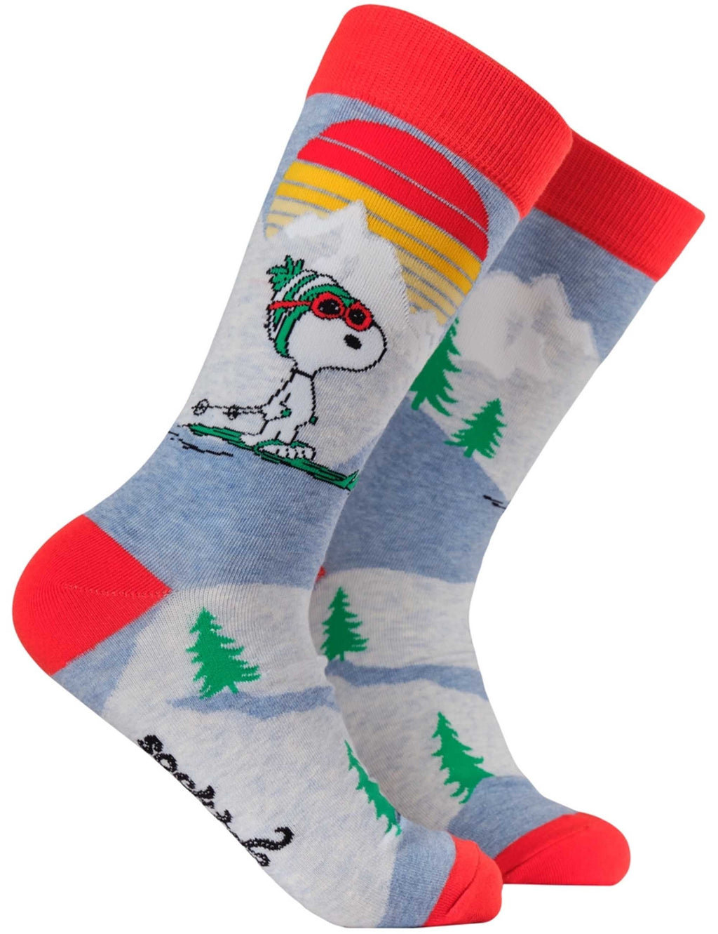 Snoopy Socks In The Mountain Blue