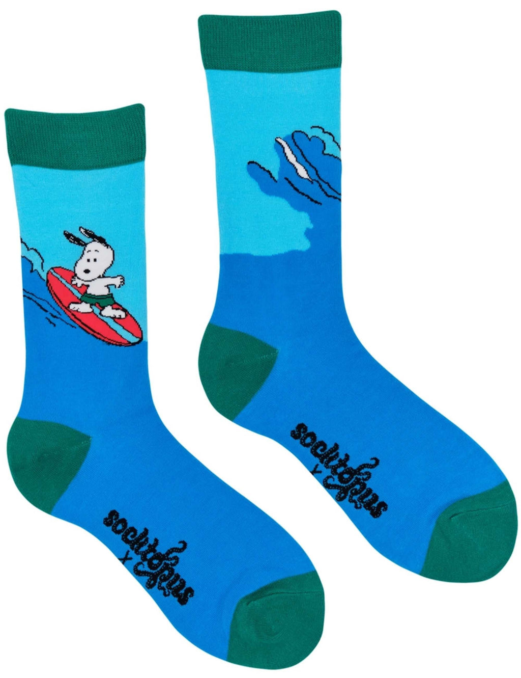 Snoopy Socks - Surfs Up Blue