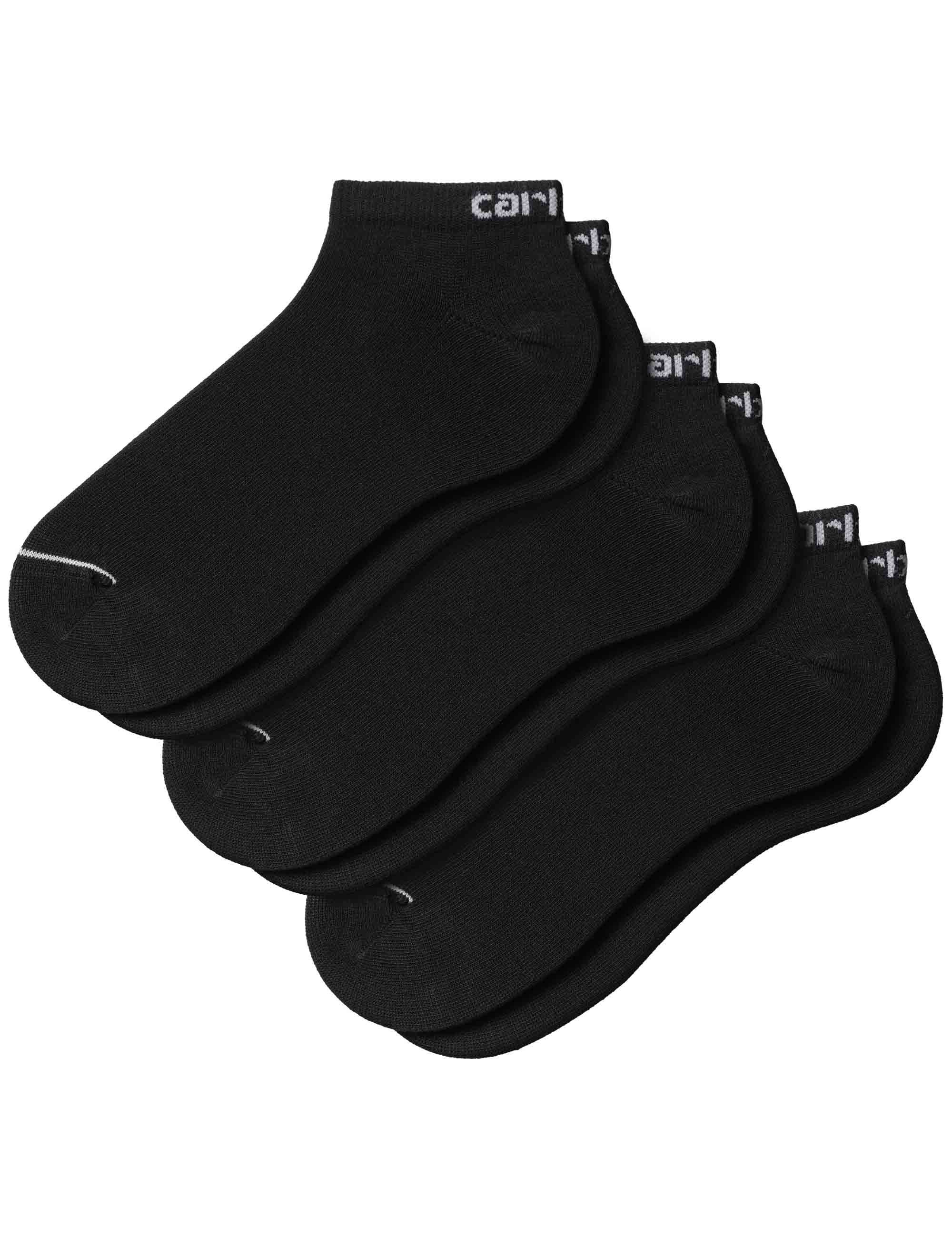 Script Sneaker Socks - Black