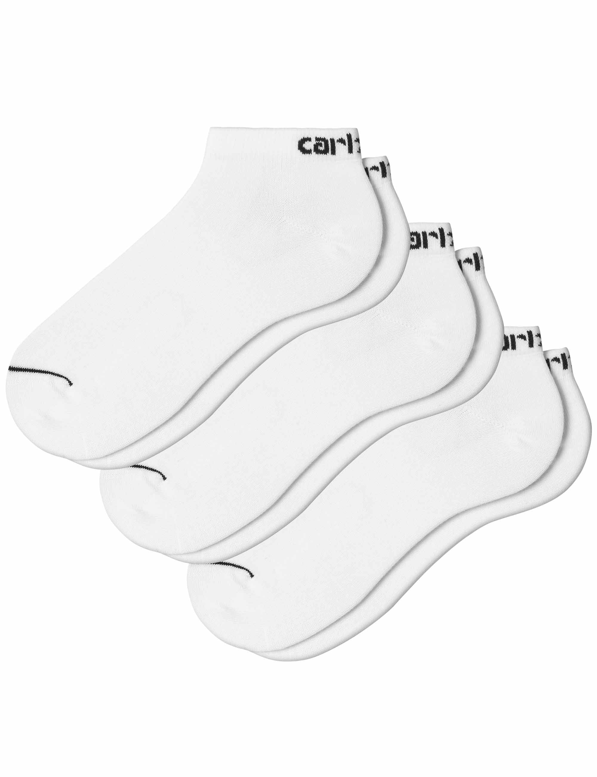 Script Sneaker Socks - White