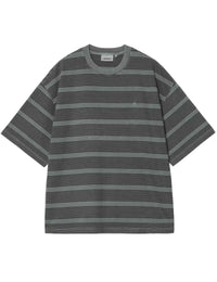 Hanson Stripe T-Shirt - Kale Green