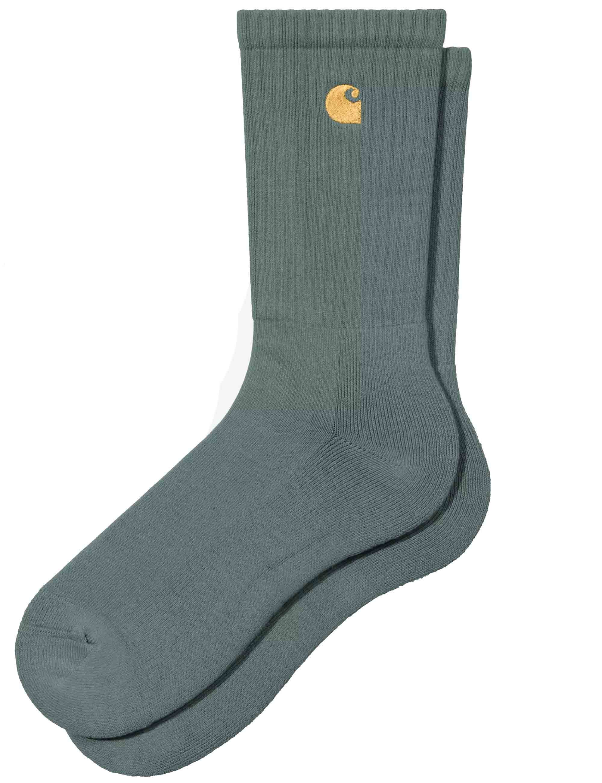 Carhartt WIP Chase Socks - Velvet Green/Gold