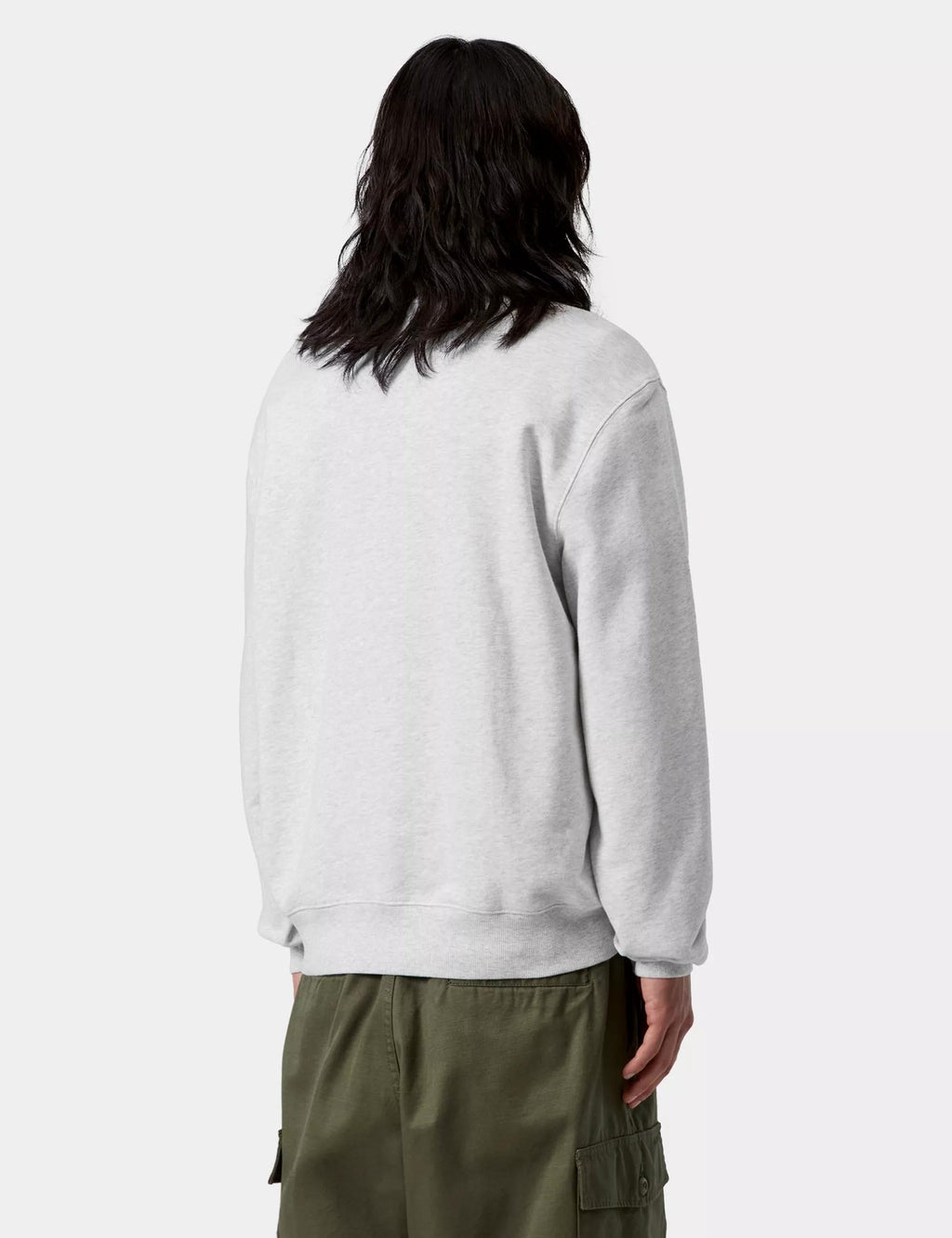 Clover Crew Sweat - Ash Heather