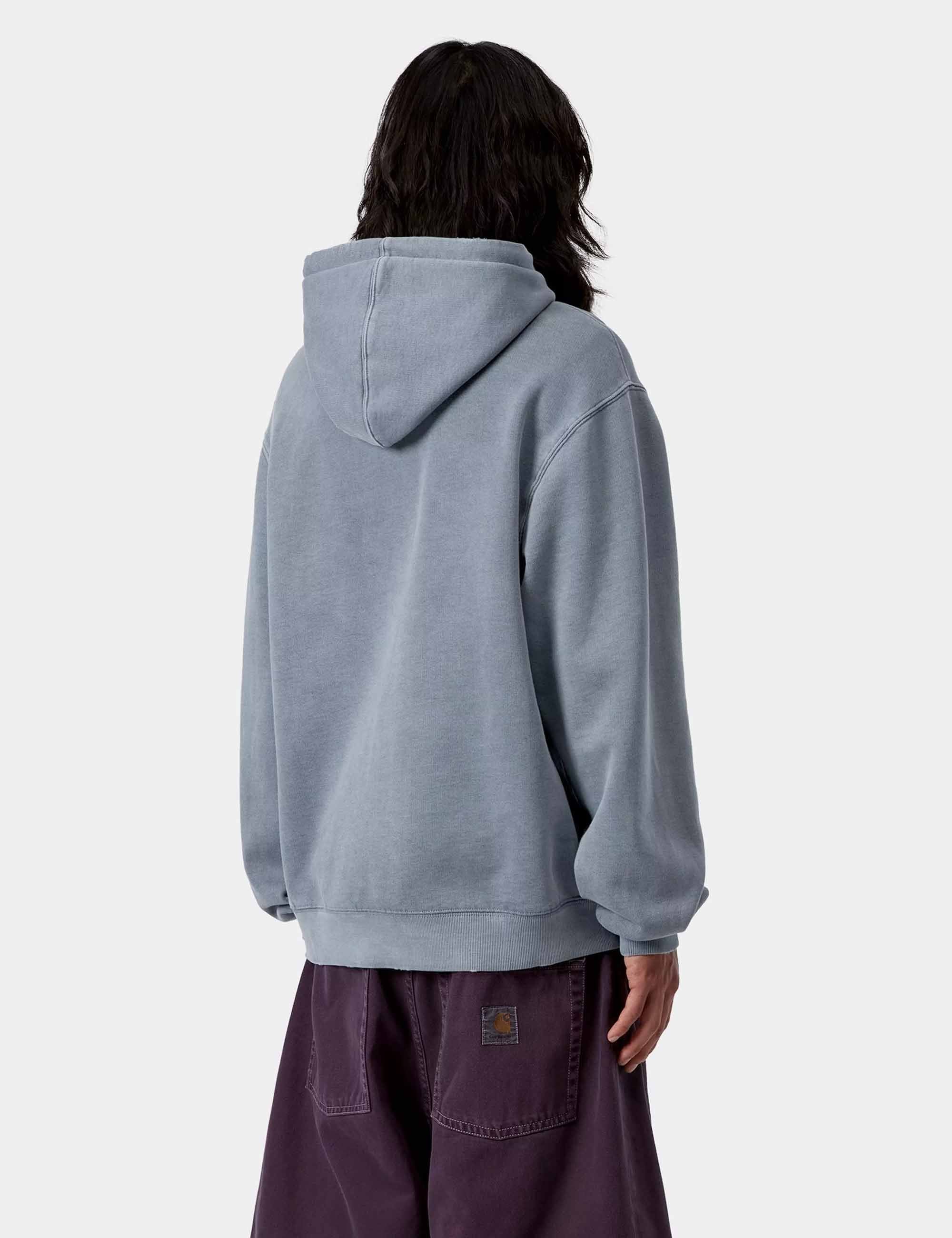 Carhartt WIP Torion Hooded Sweat - Office Blue (Grind Wash)