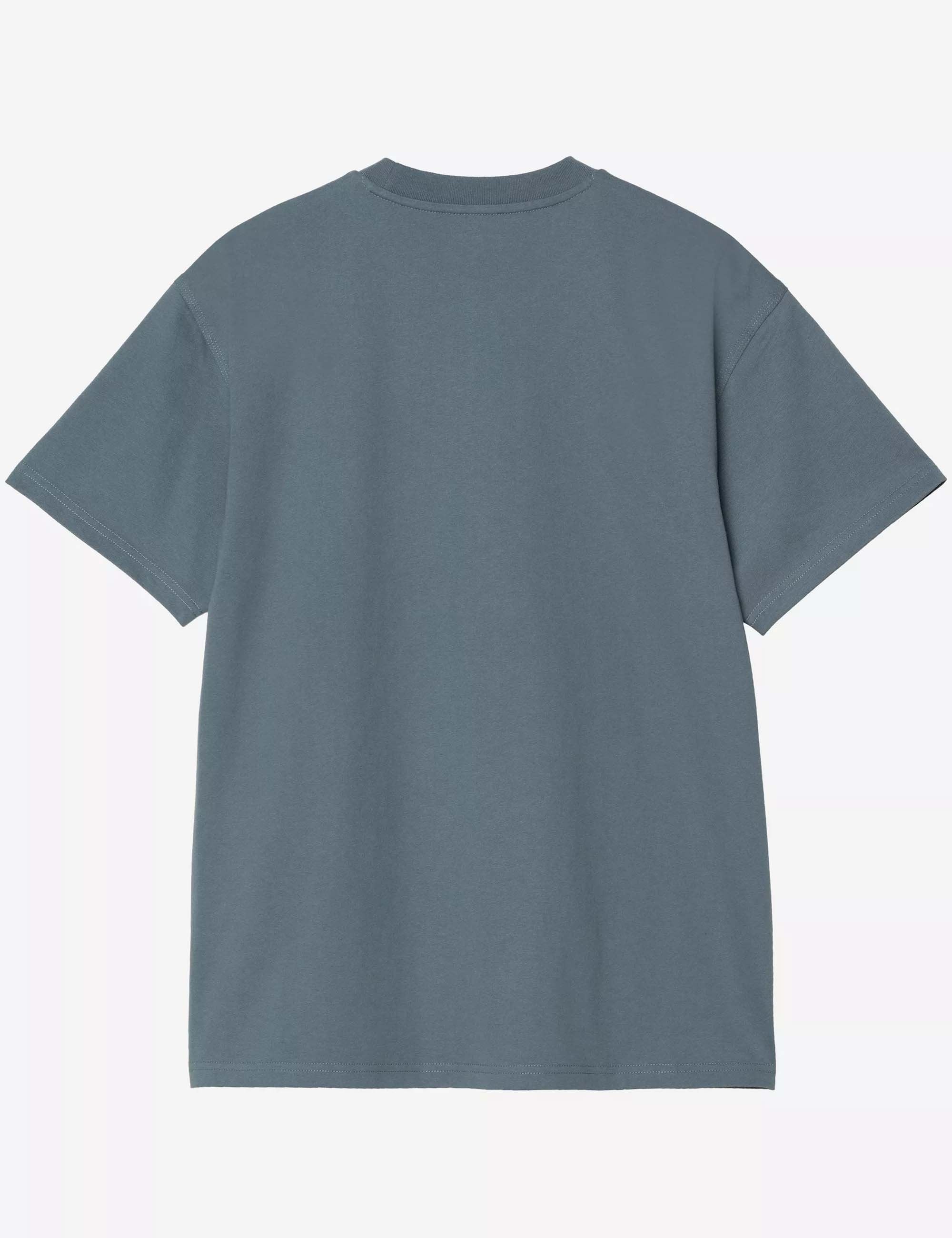 Carhartt WIP American Script T-Shirt - Office Blue