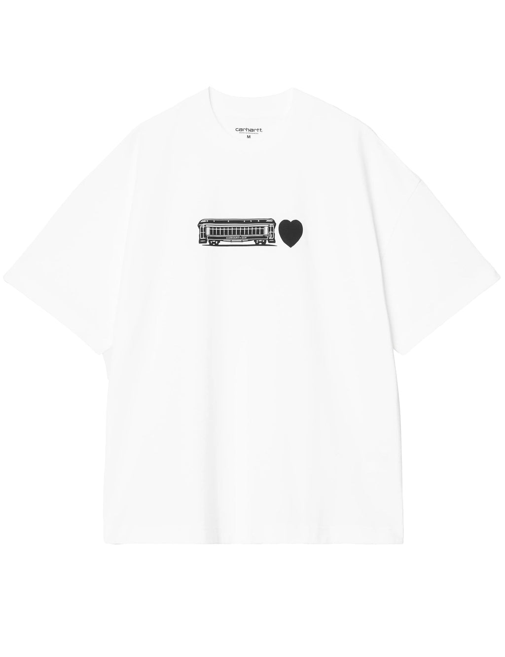 Deconstructed Label T-Shirt - White
