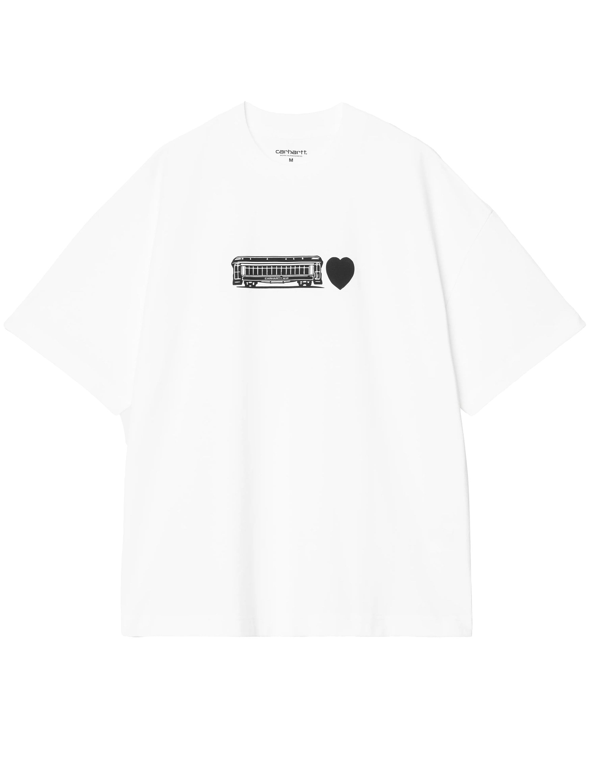 Carhartt WIP Deconstructed Label T-Shirt - White