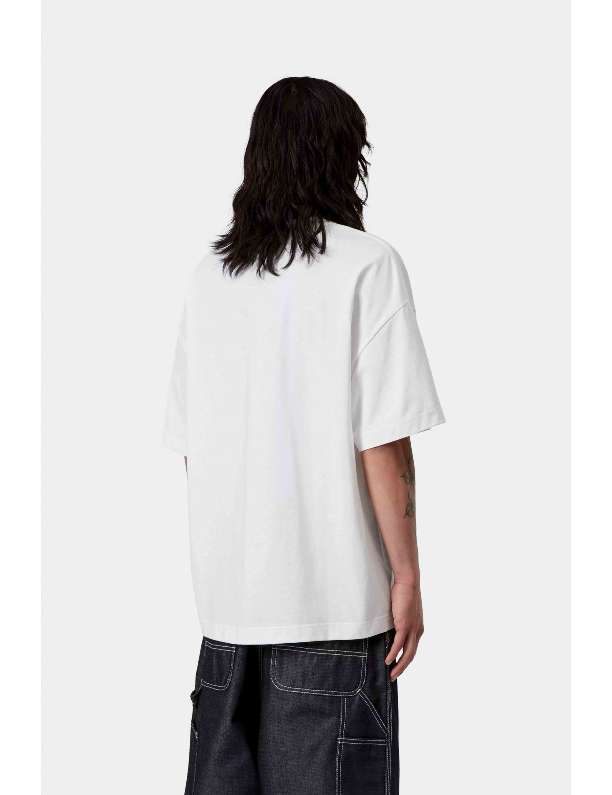 Carhartt WIP Deconstructed Label T-Shirt - White