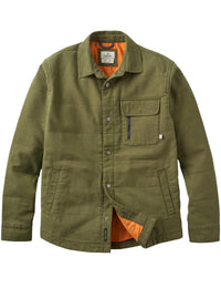 Taranaki Canvas Quilted Overshirt - Khaki