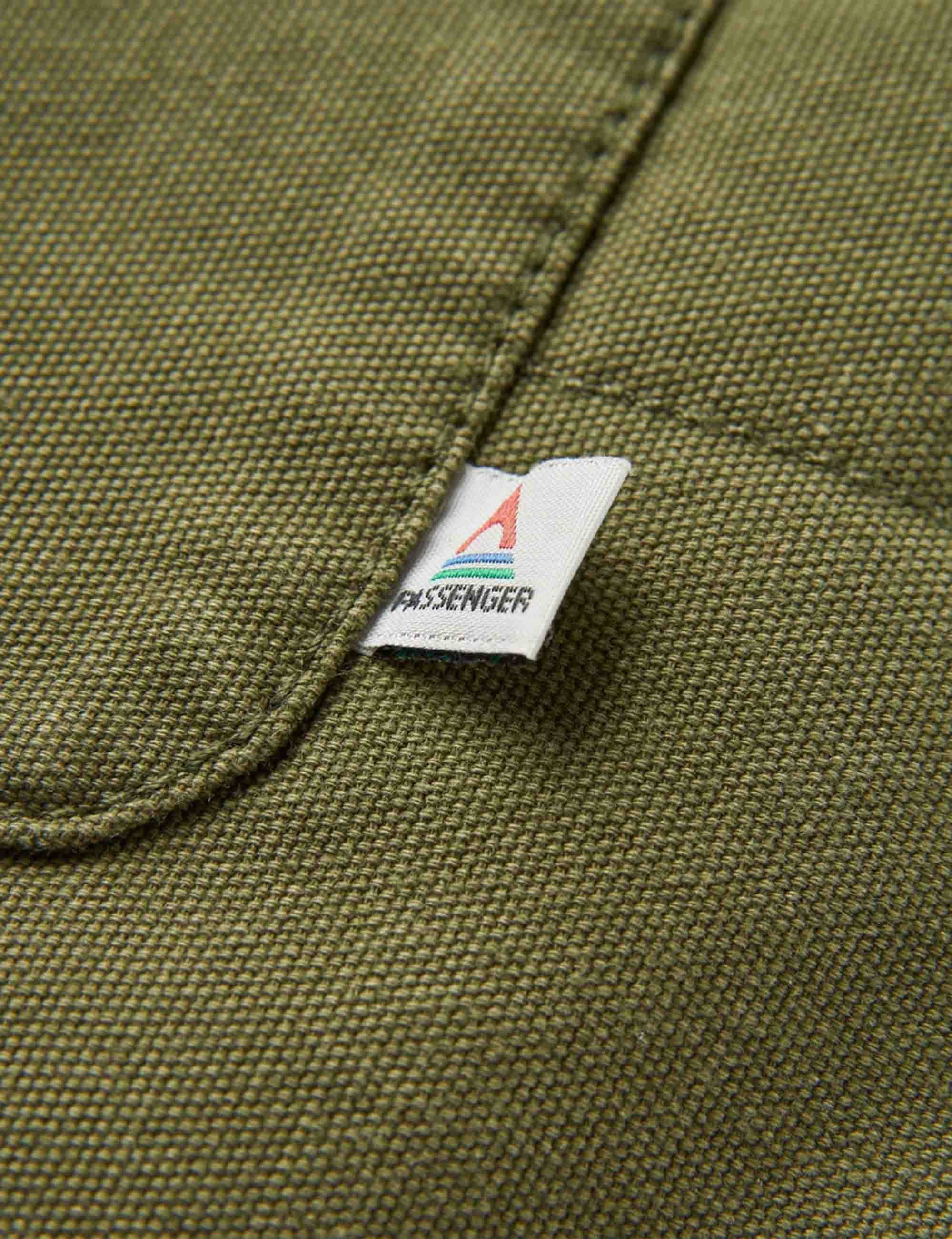 Passenger Taranaki Canvas Quilted Overshirt - Khaki