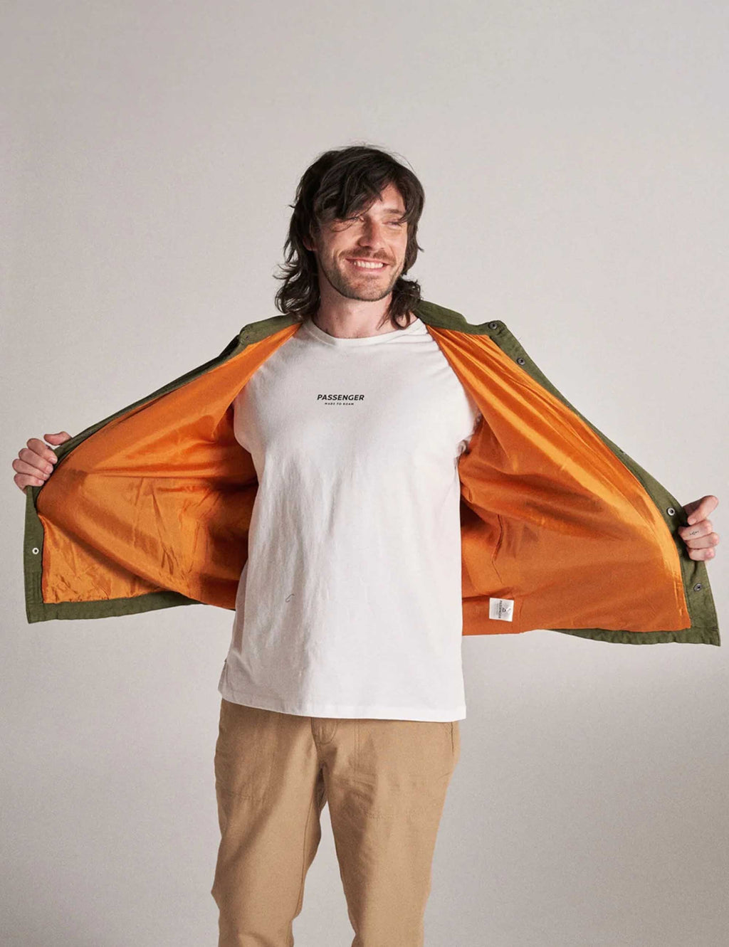 Taranaki Canvas Quilted Overshirt - Khaki