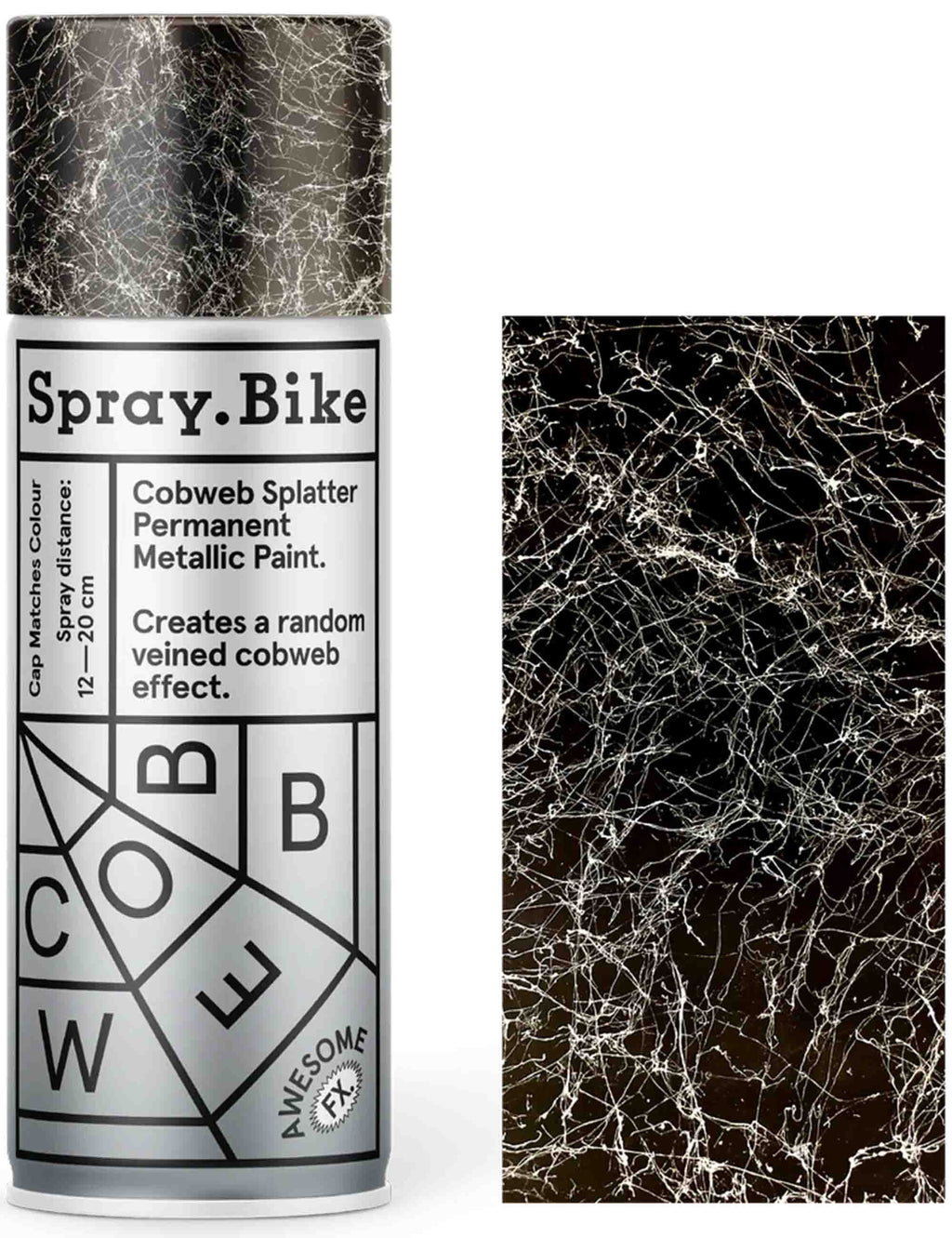 Spray Paint Cobweb Splatter Effect 400ml - Silver
