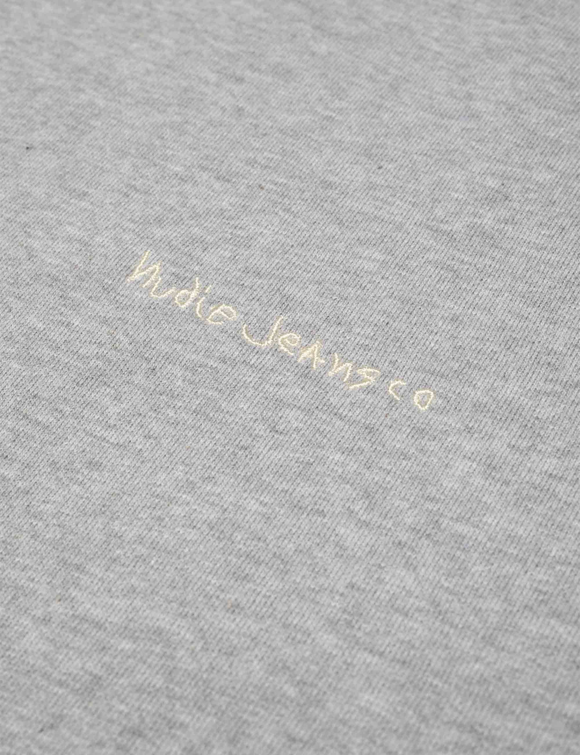 Nudie Jeans Palle Crew Sweat - Grey Melange
