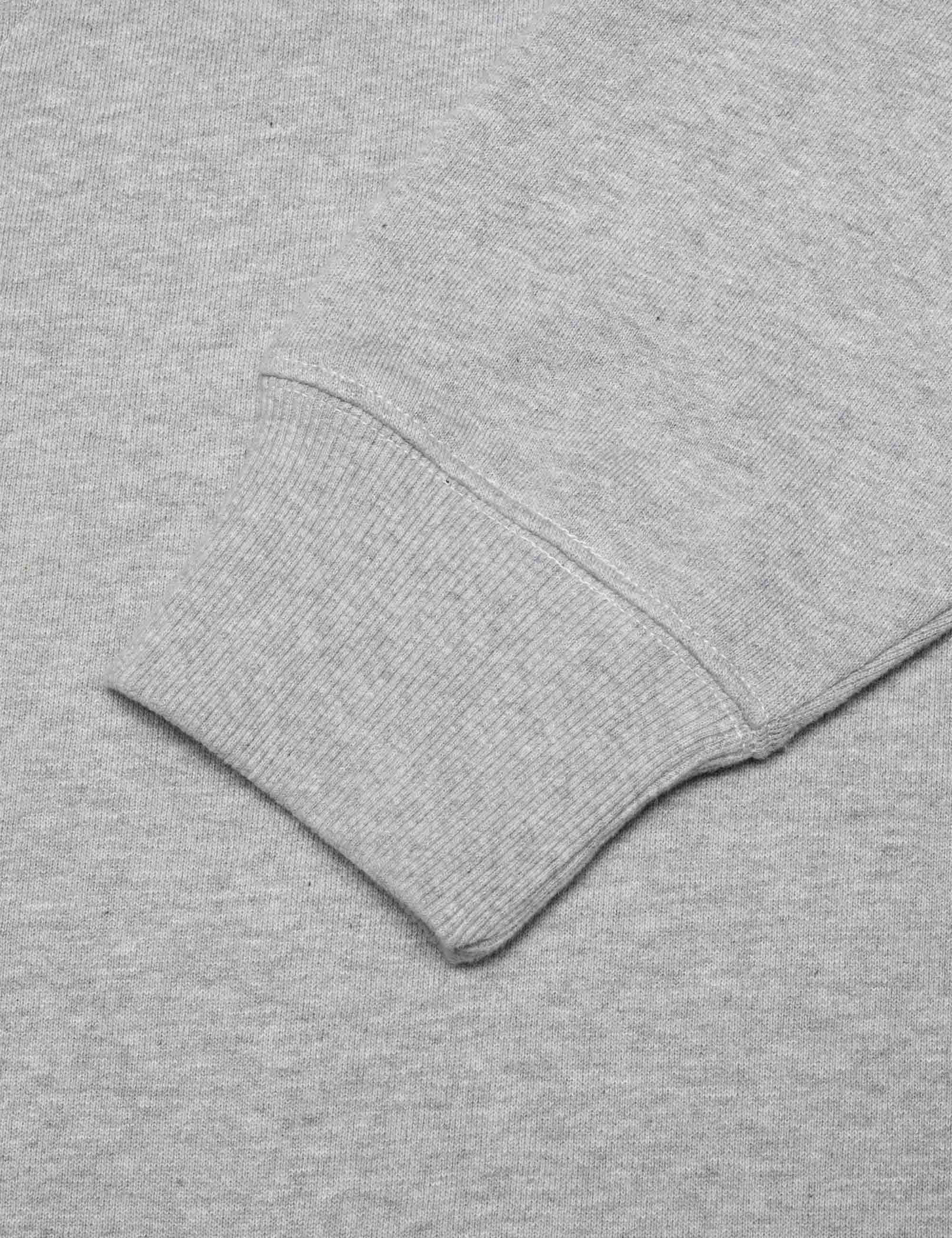 Nudie Jeans Gunde Logo Hooded Sweat - Grey Melange
