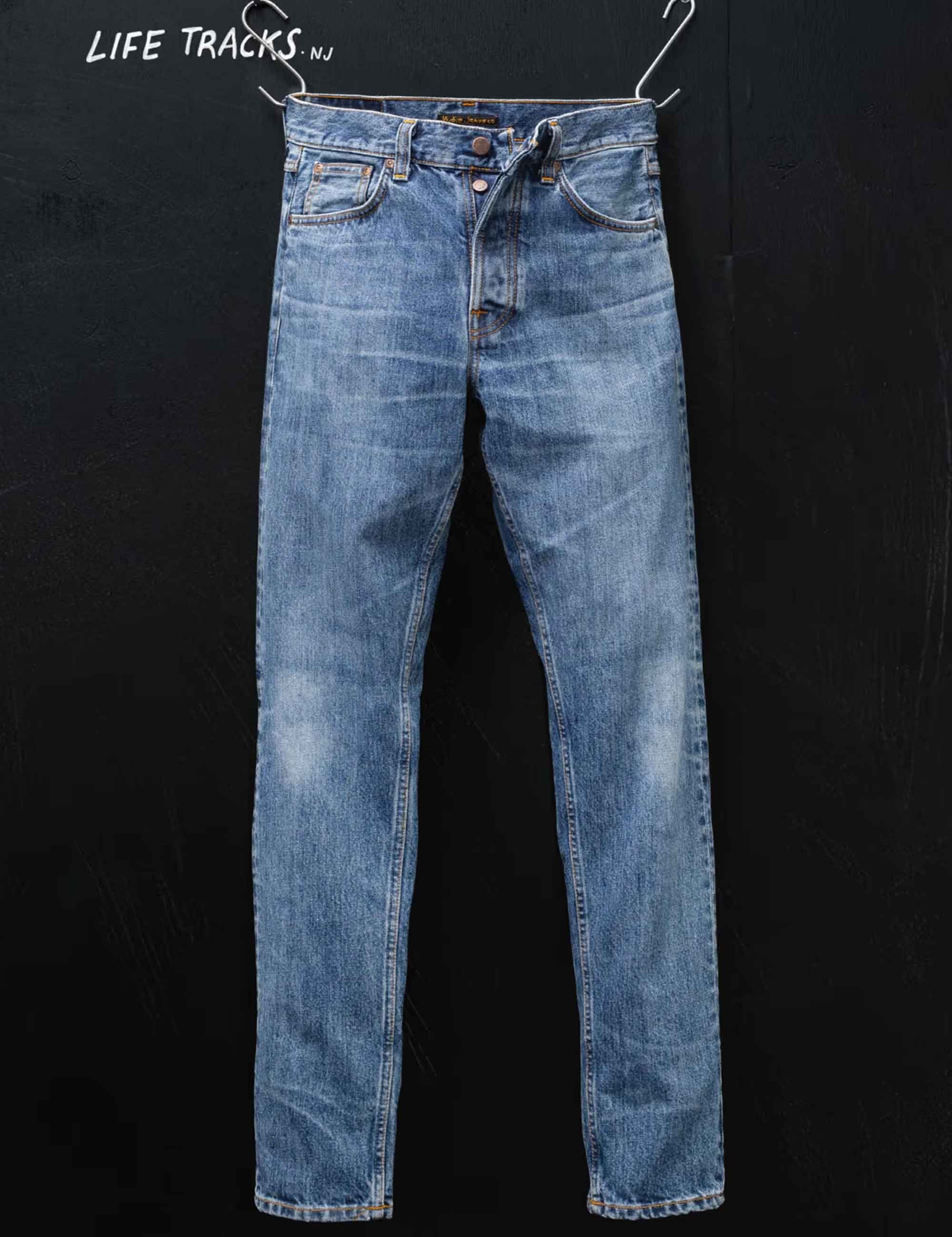 Nudie Jeans Steady Eddie II Jeans - Raw Tracks Wash
