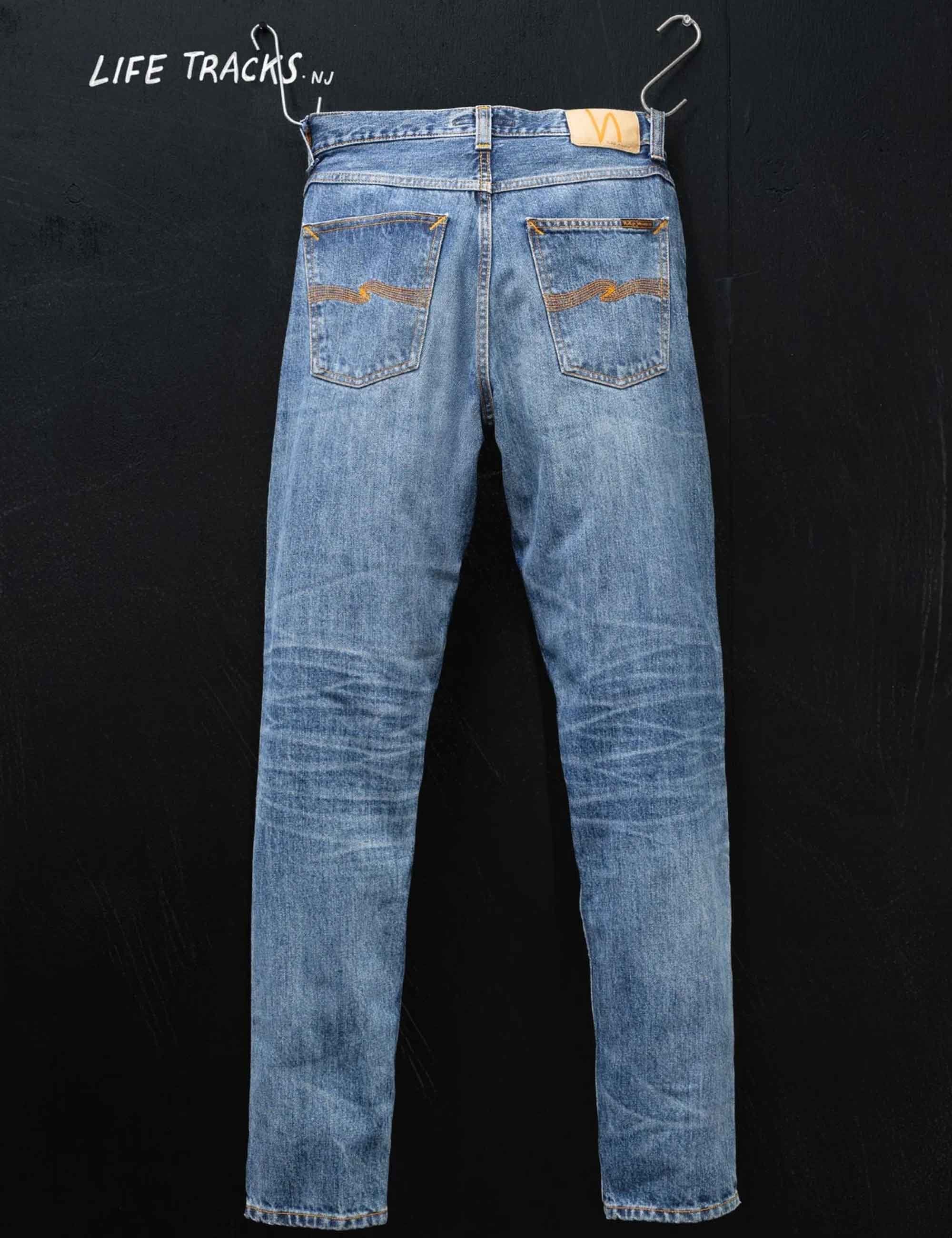 Nudie Jeans Steady Eddie II Jeans - Raw Tracks Wash
