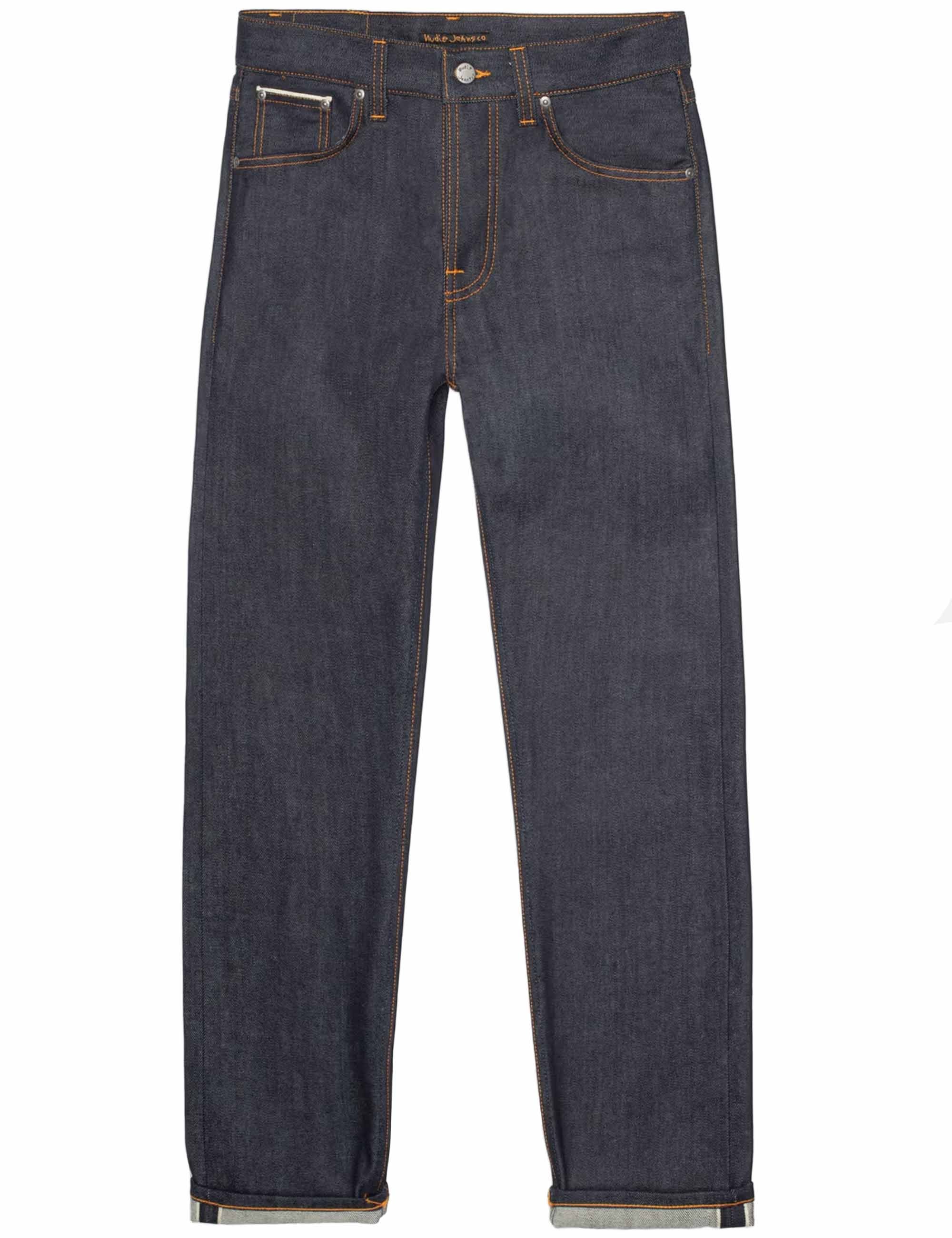 Nudie Jeans Steady Eddie II Jeans - Dry Dusk Selvage