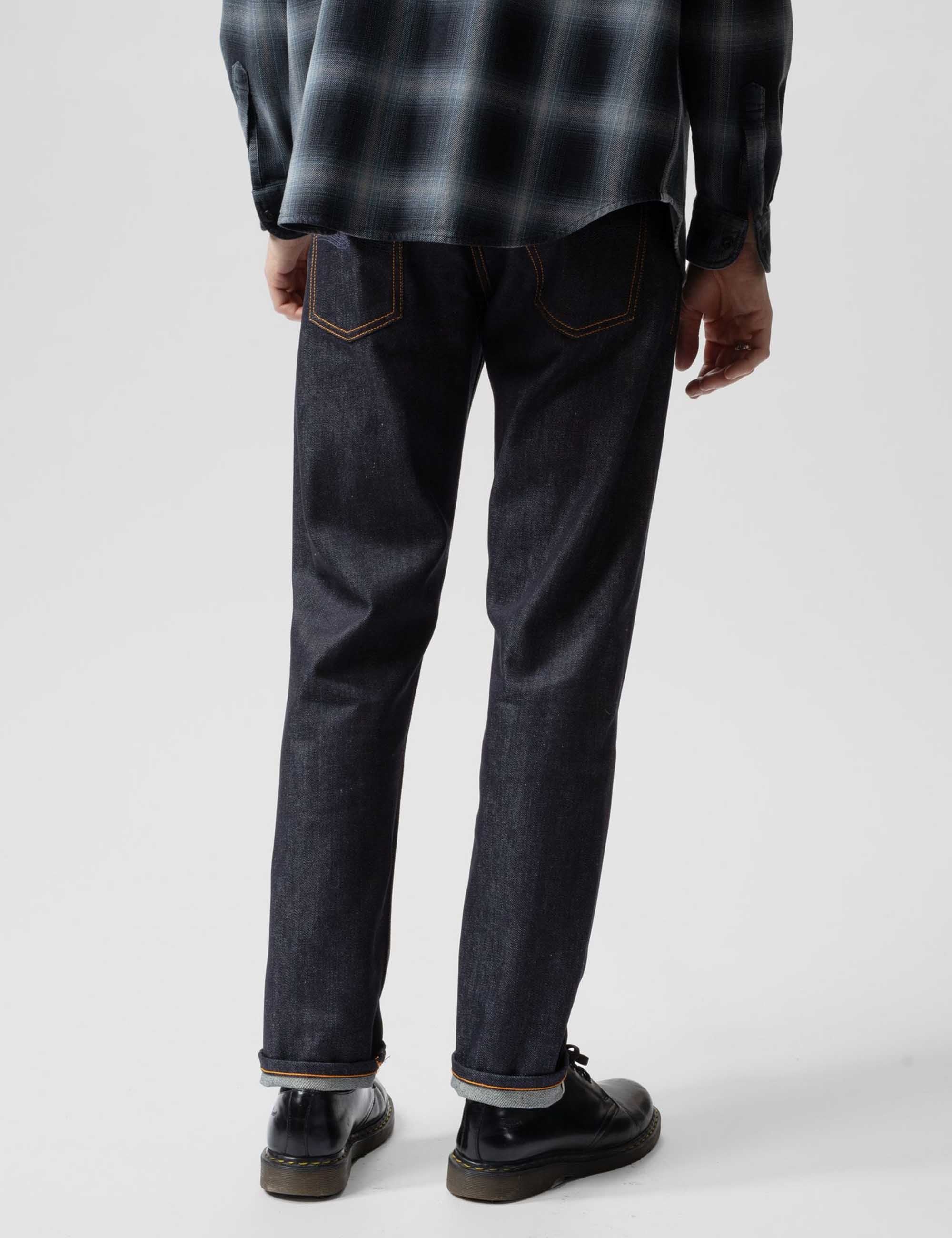 Nudie Jeans Steady Eddie II Jeans - Dry Dusk Selvage