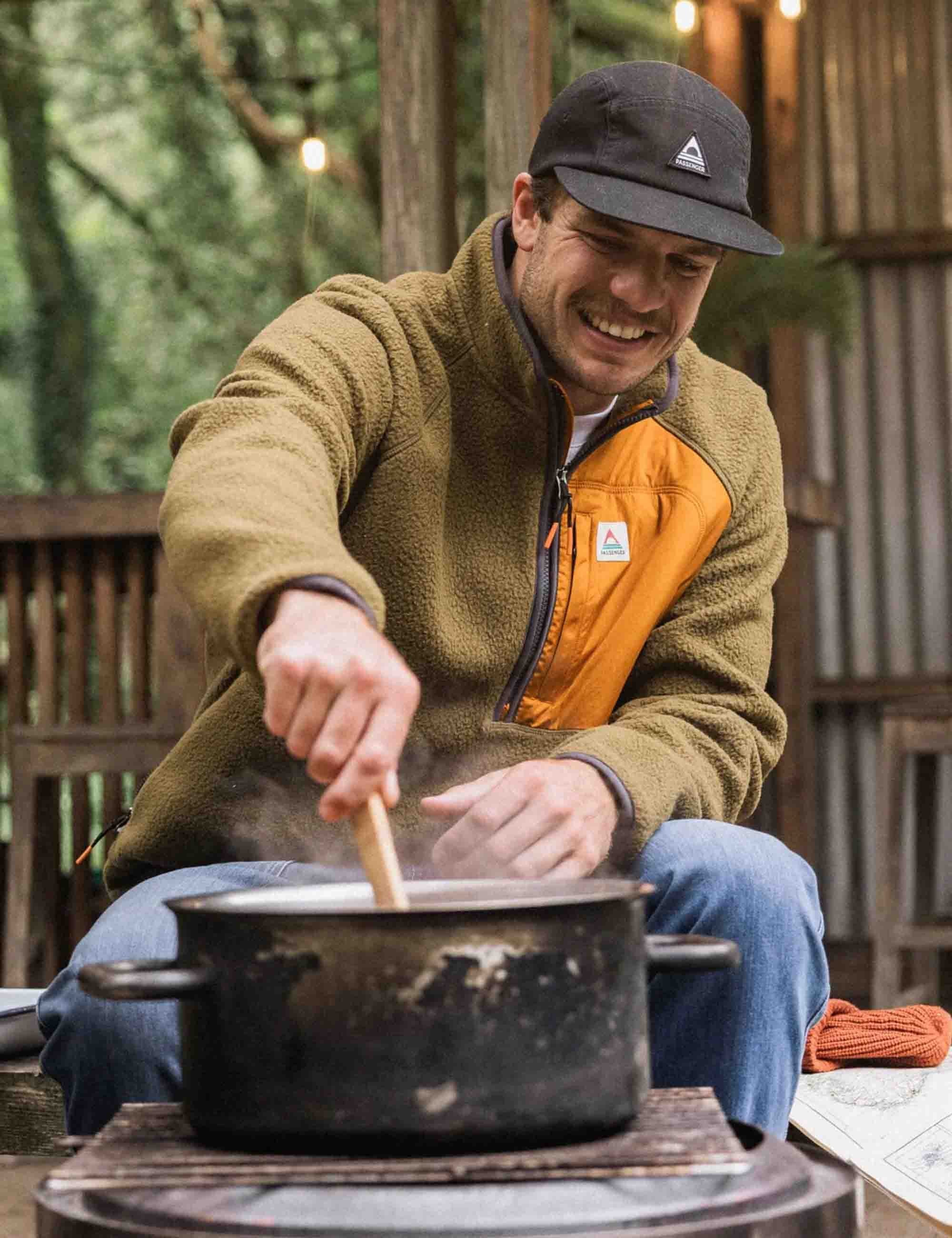 Passenger Offgrid 2.0 1/2 Zip Sherpa Fleece - Dark Olive