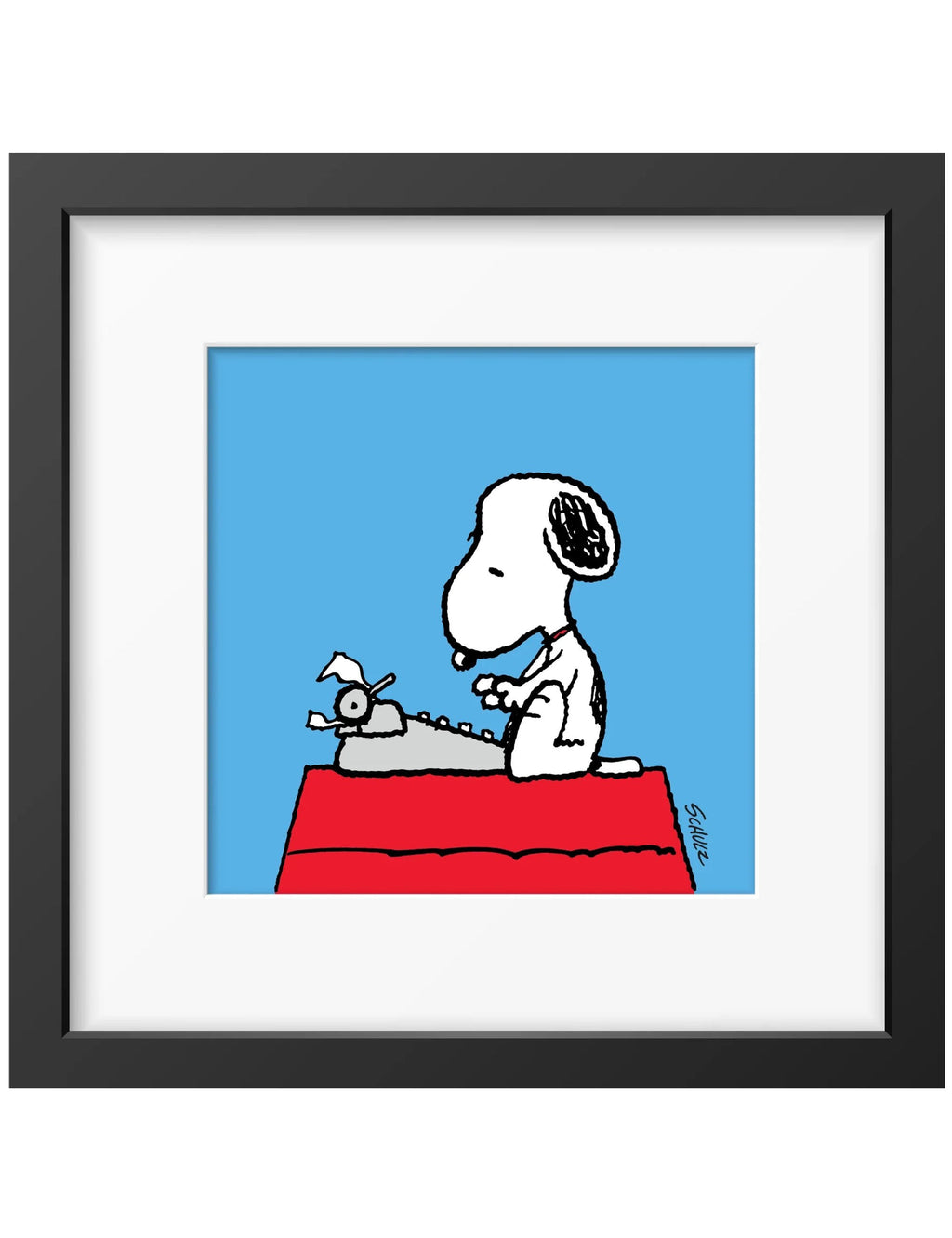 Snoopy Framed Art Print - Writer