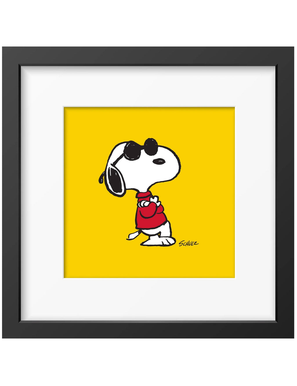 Snoopy Framed Art Print - Joe Cool