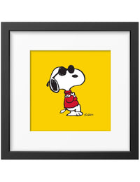Snoopy Framed Art Print - Joe Cool