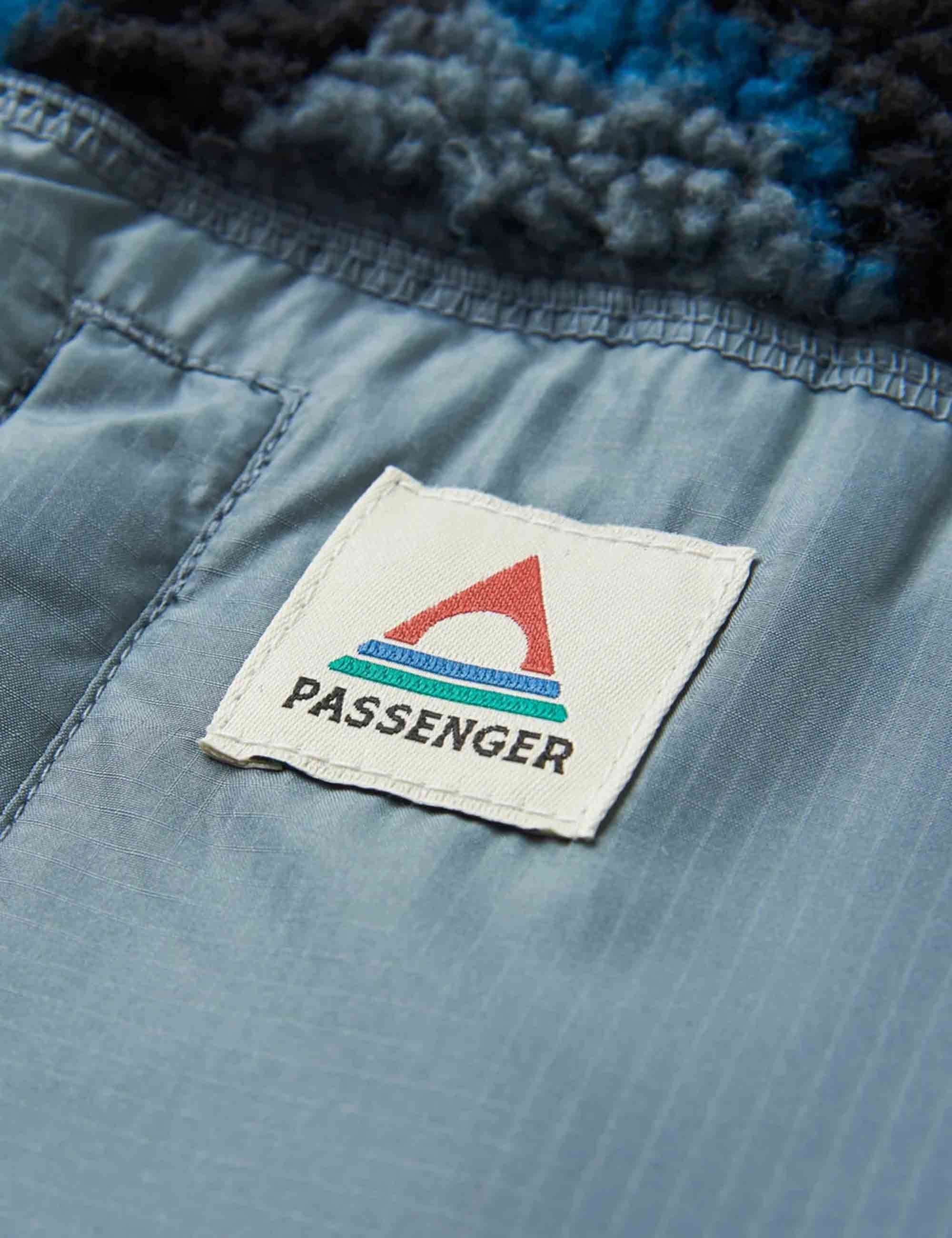 Passenger Offroad Sherpa 1/2 Zip Fleece - Abstract Trails Black